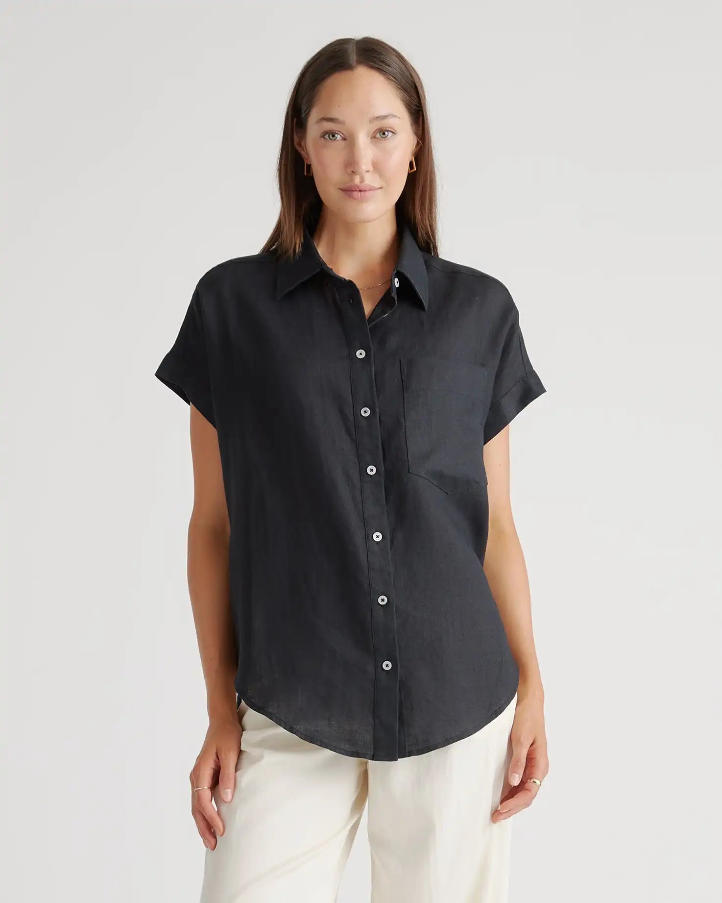 100% European Linen Camp Shirt