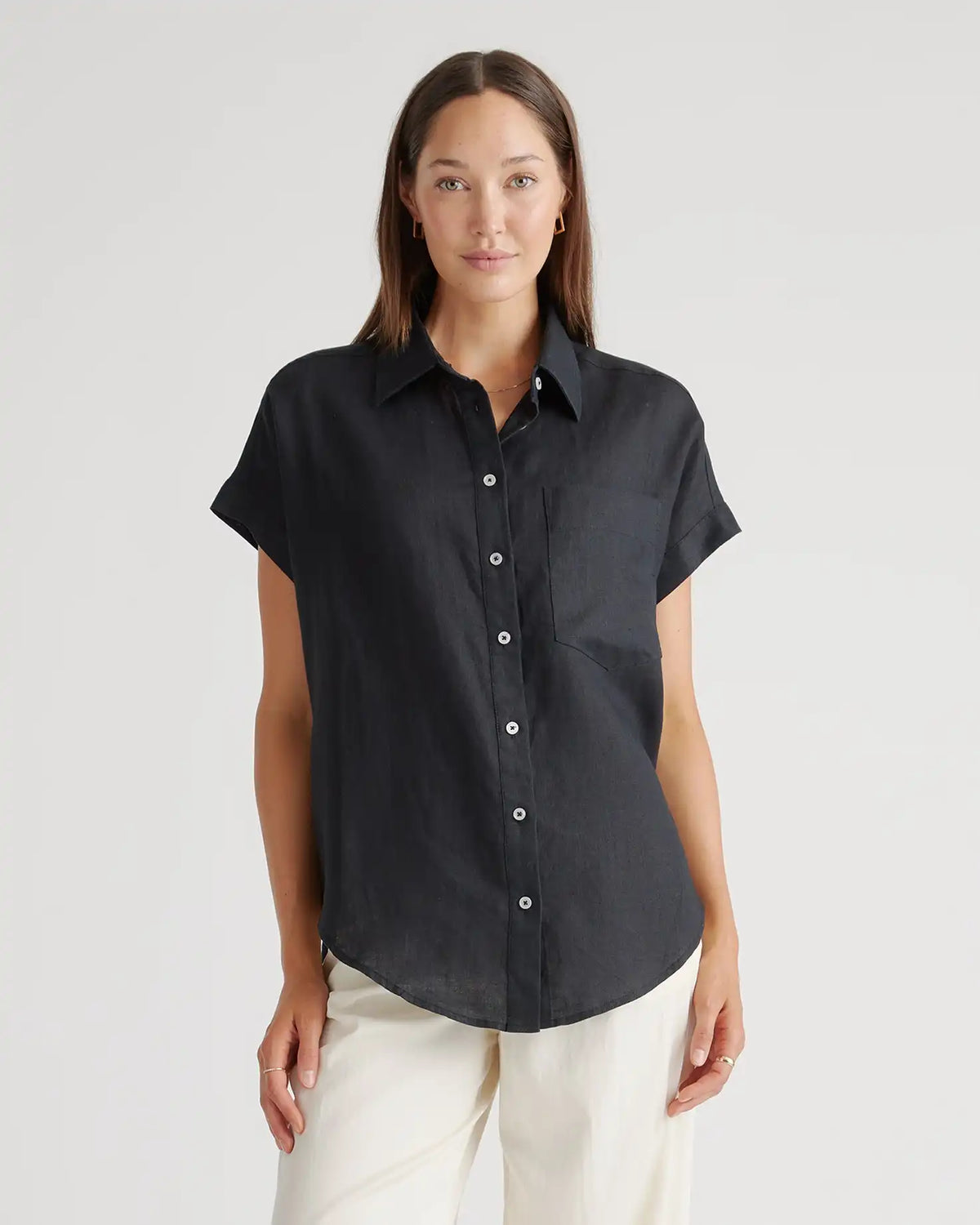 100% European Linen Camp Shirt