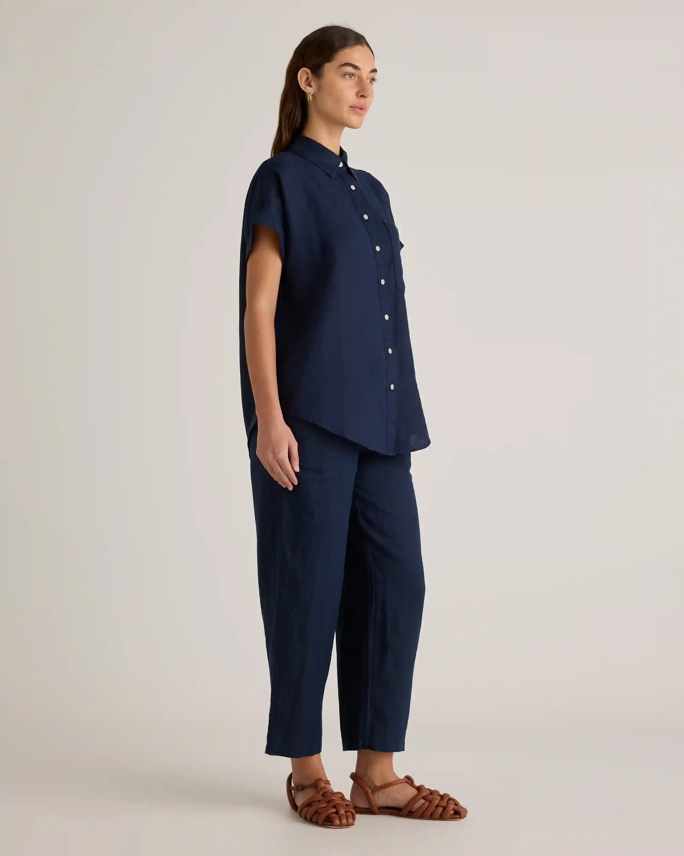 100% European Linen Camp Shirt
