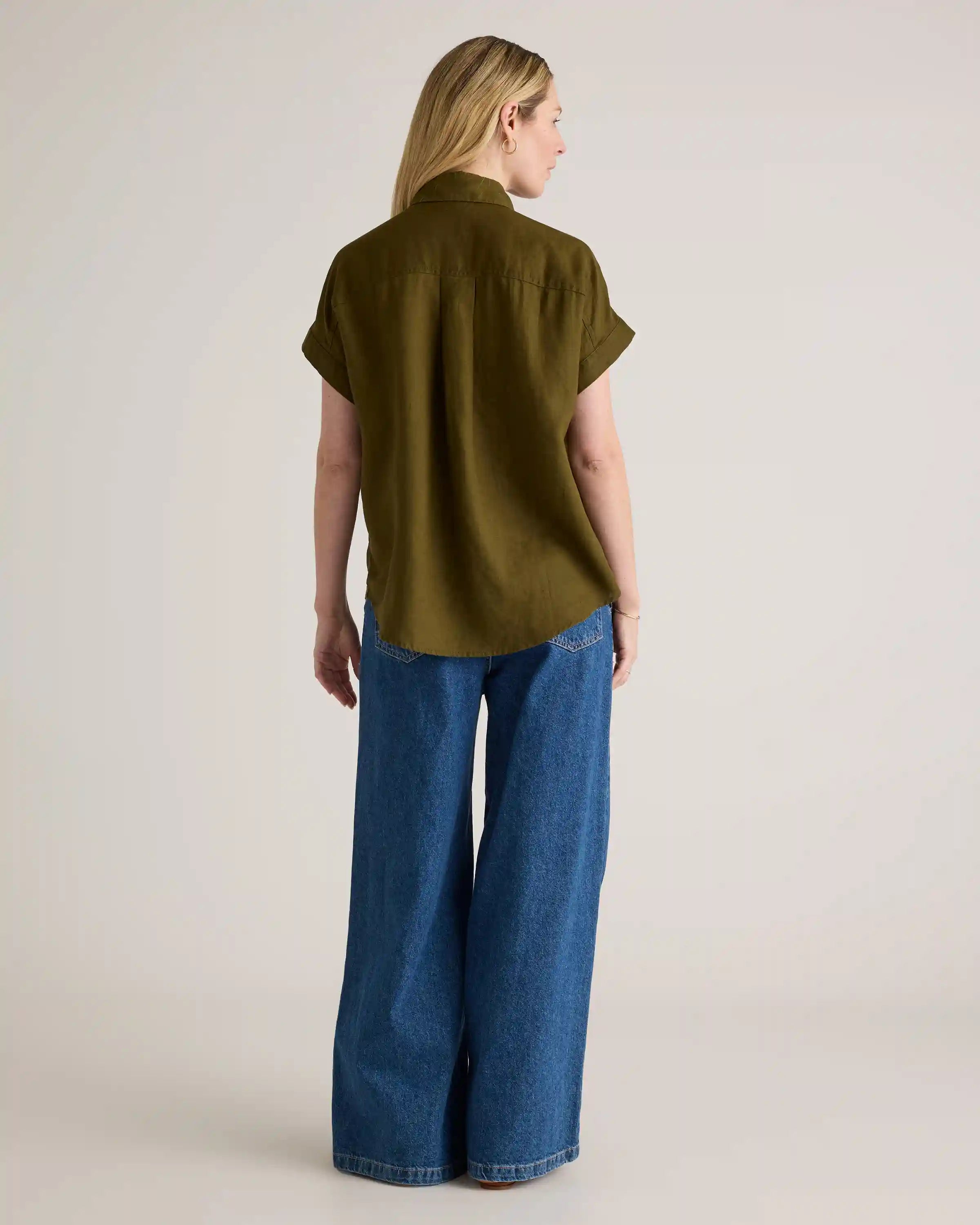 100% European Linen Camp Shirt