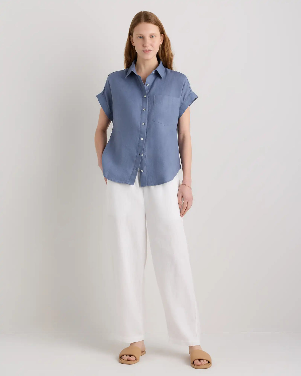 100% European Linen Camp Shirt