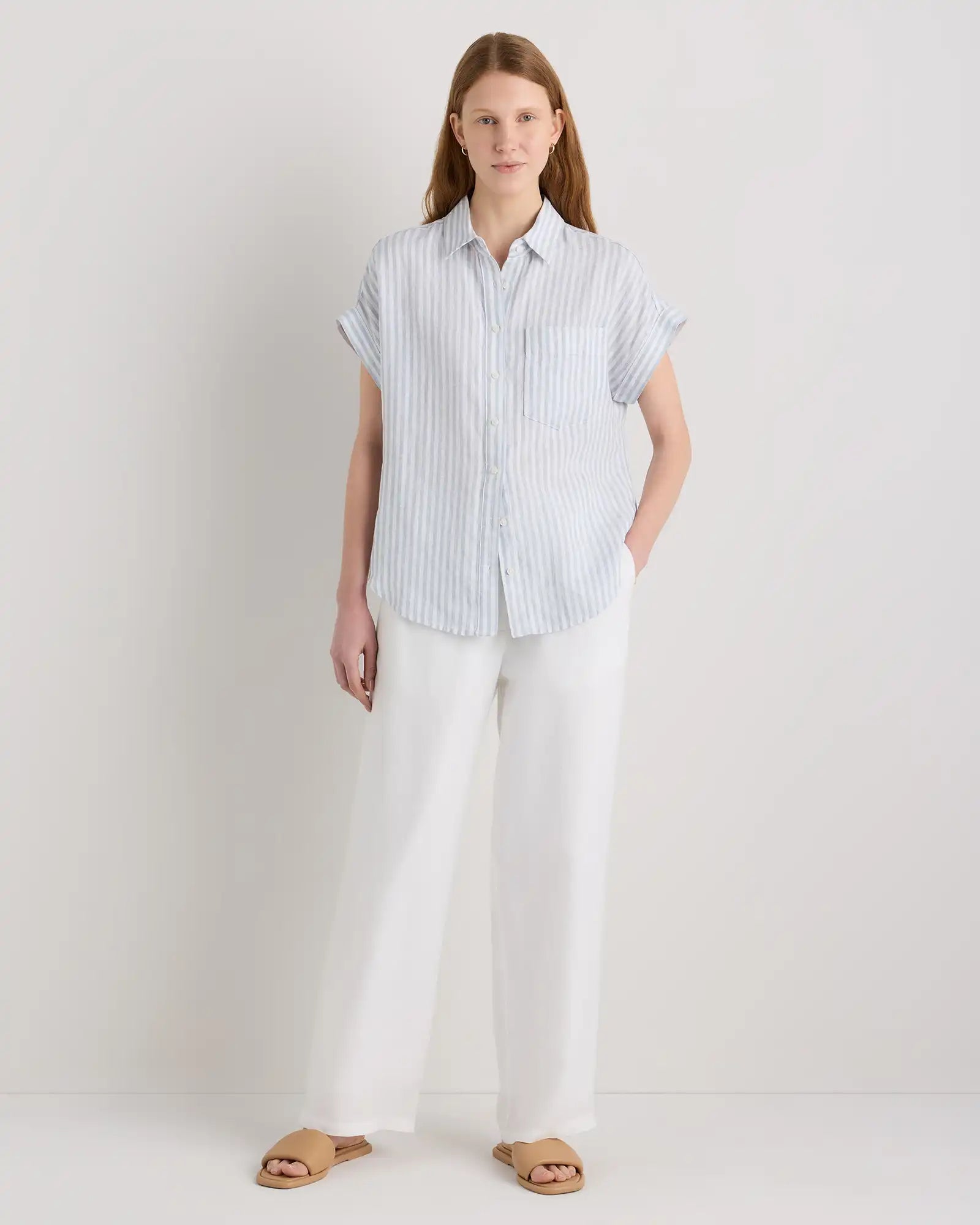 100% European Linen Camp Shirt