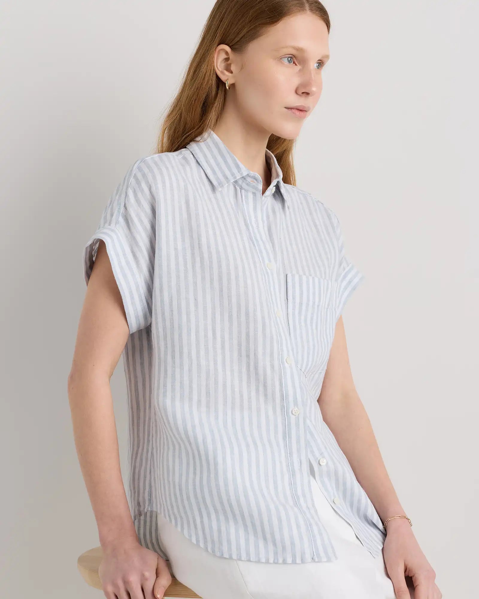 100% European Linen Camp Shirt