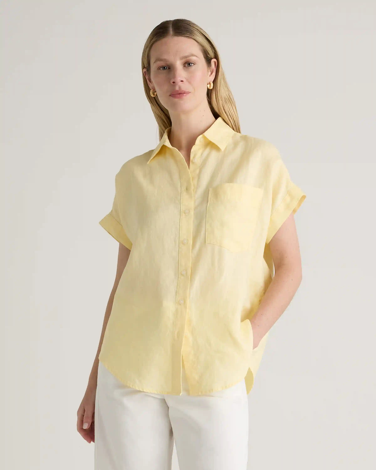 100% European Linen Camp Shirt