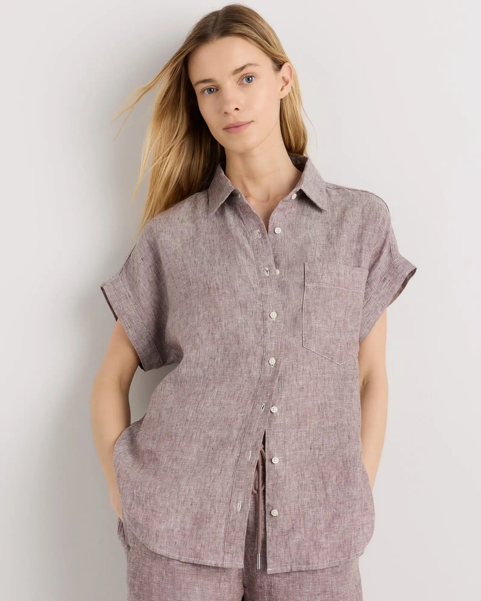 100% European Linen Camp Shirt
