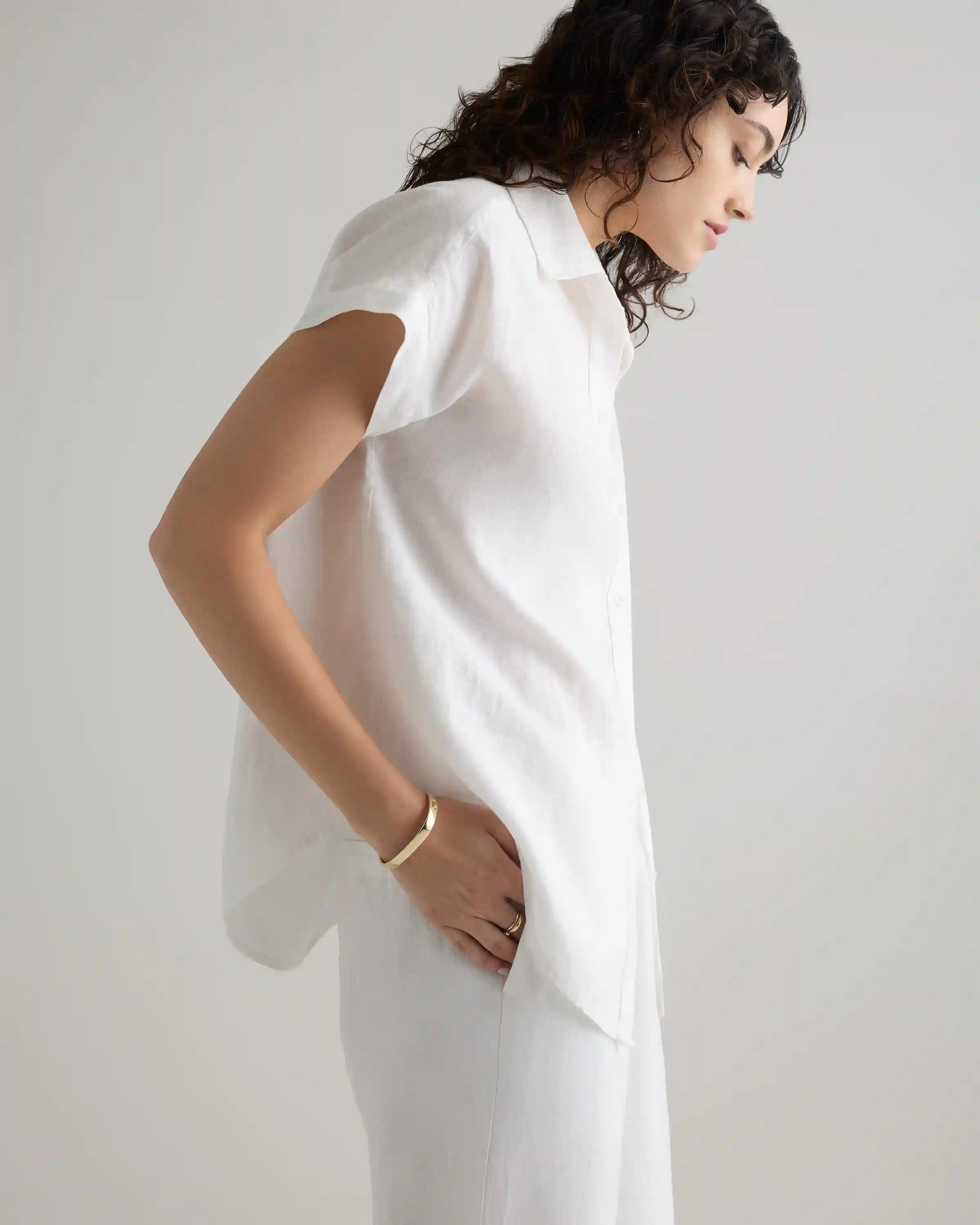 100% European Linen Camp Shirt