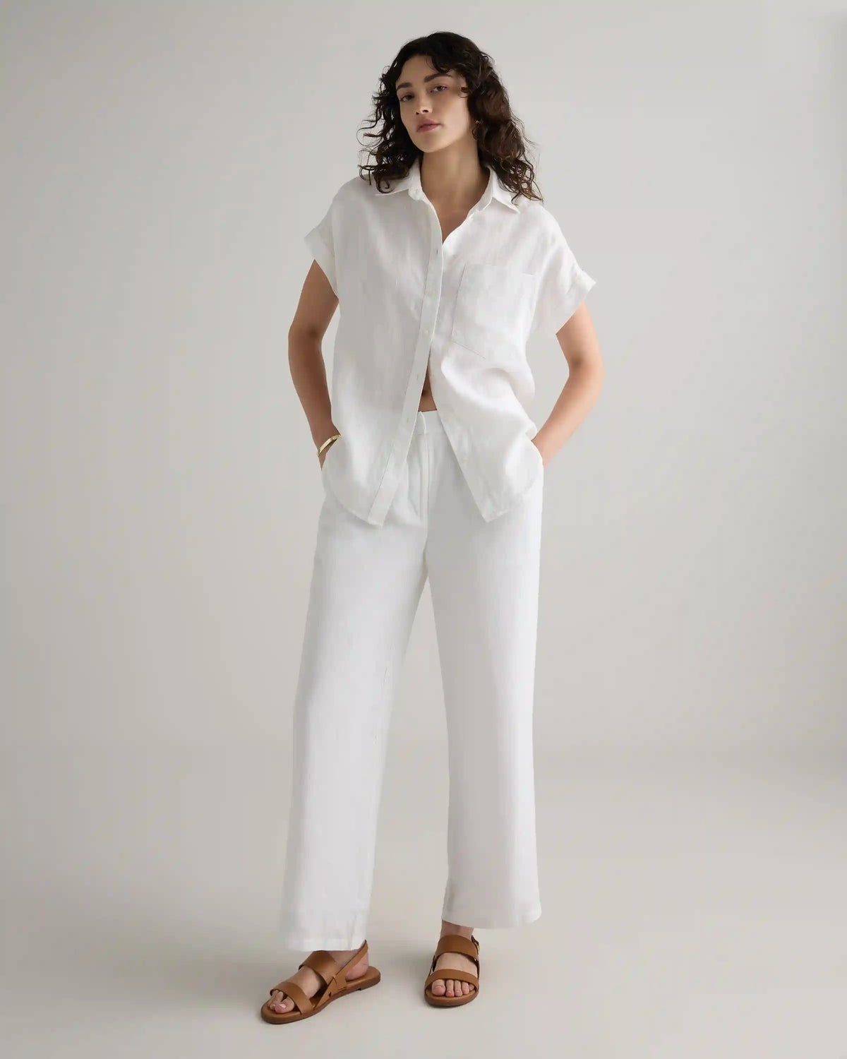 100% European Linen Camp Shirt