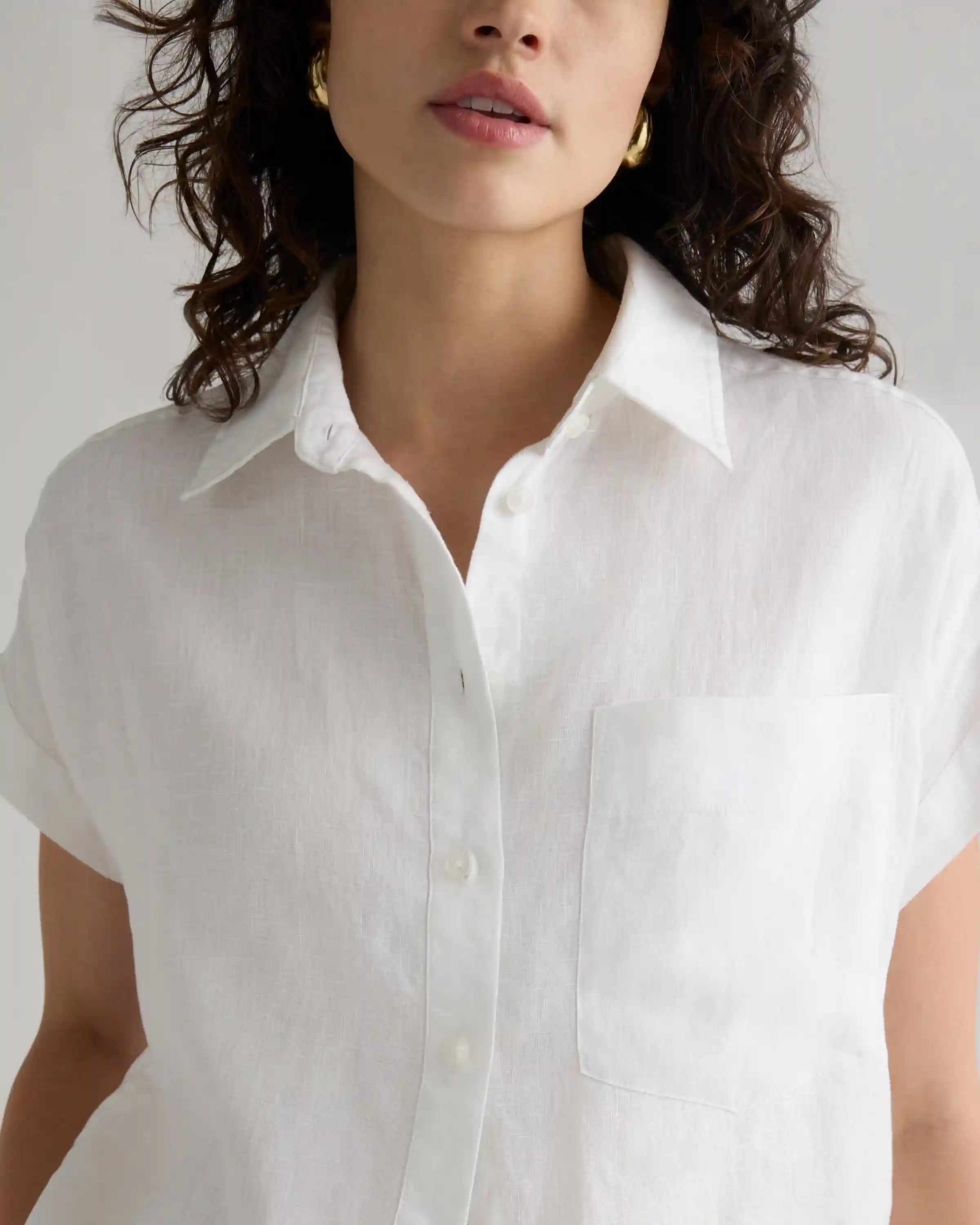 100% European Linen Camp Shirt