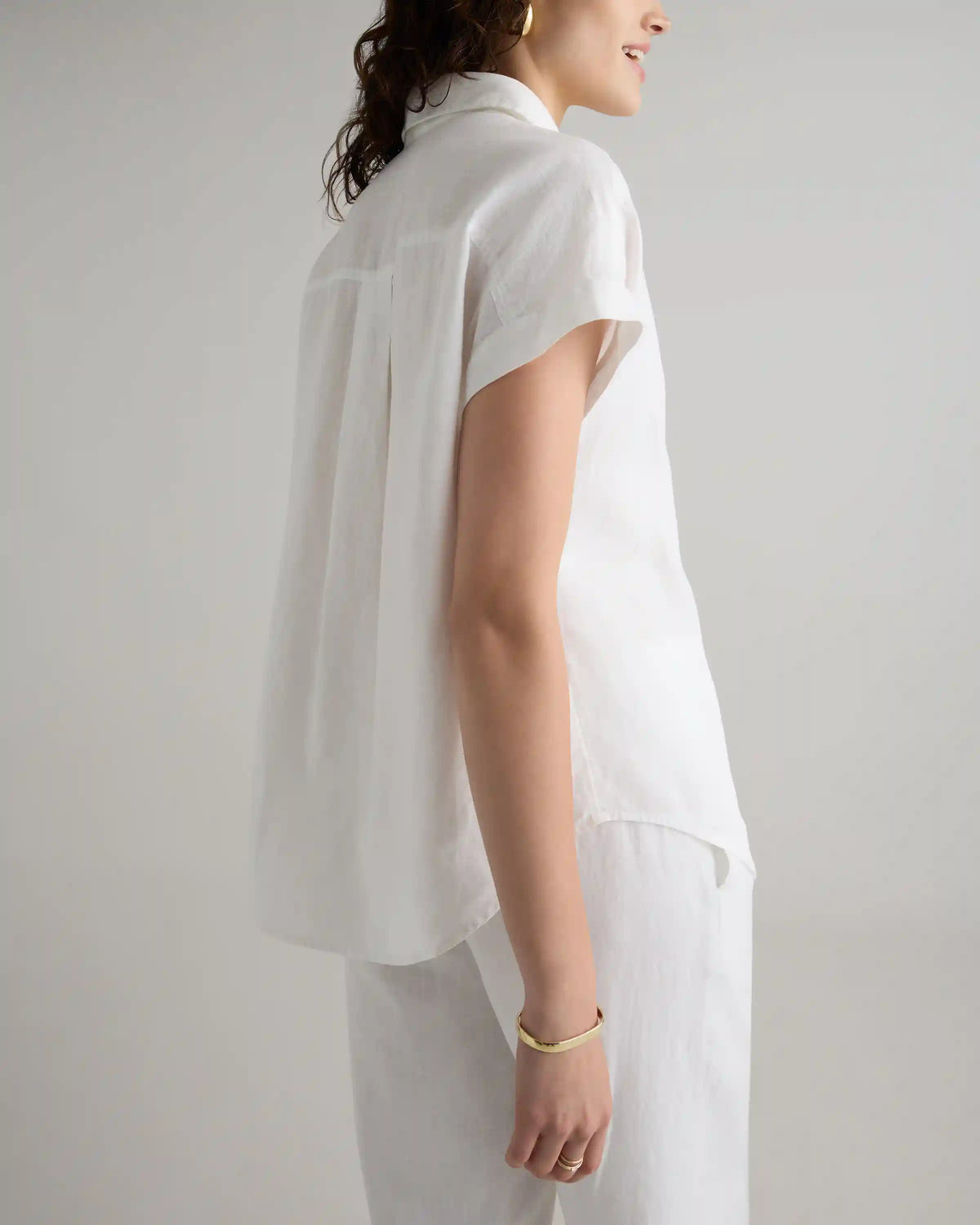 100% European Linen Camp Shirt
