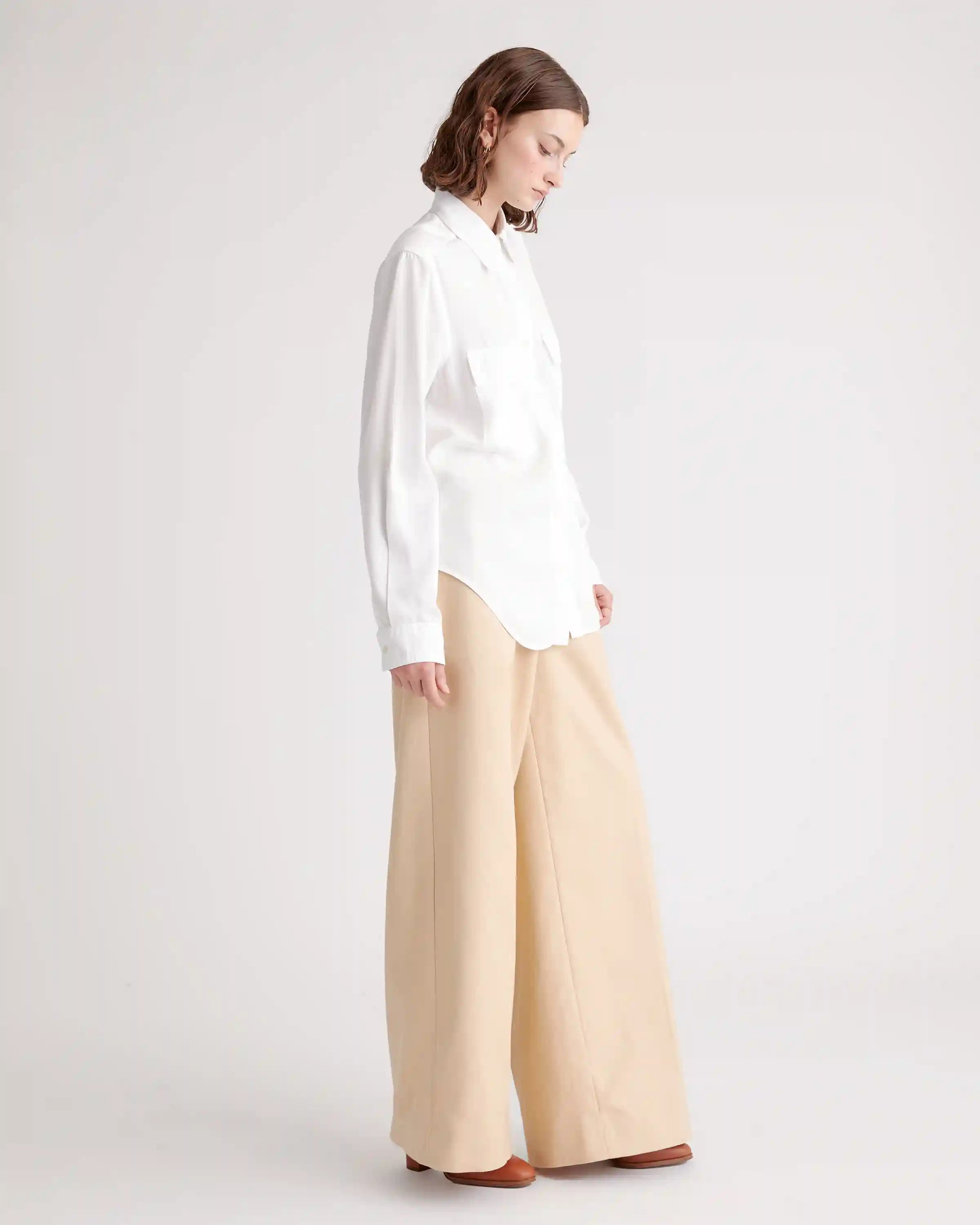 Vintage Wash Tencel Utility Shirt