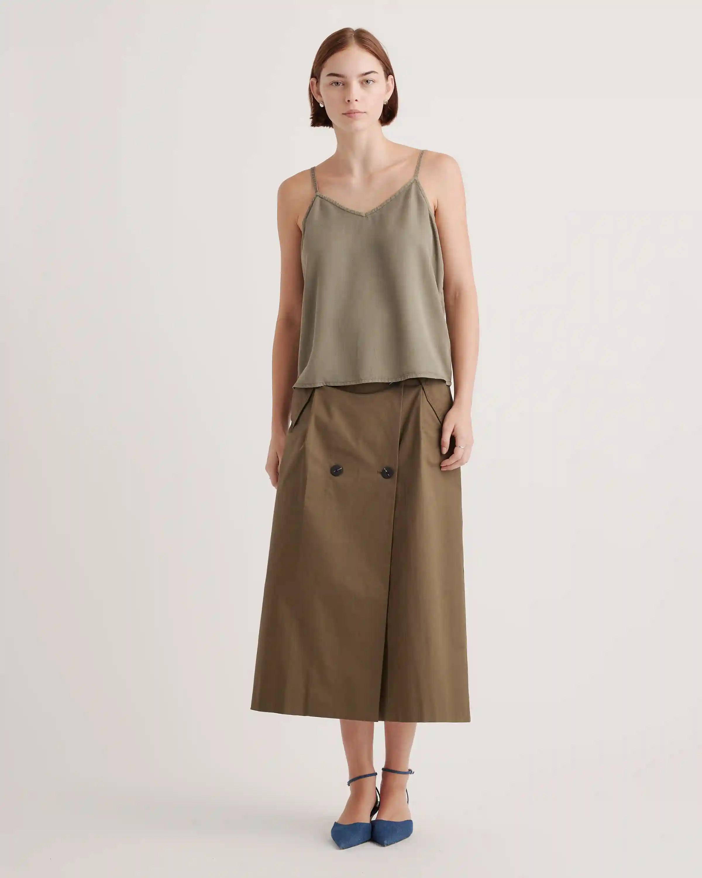 Vintage Wash Tencel V-Neck Cami
