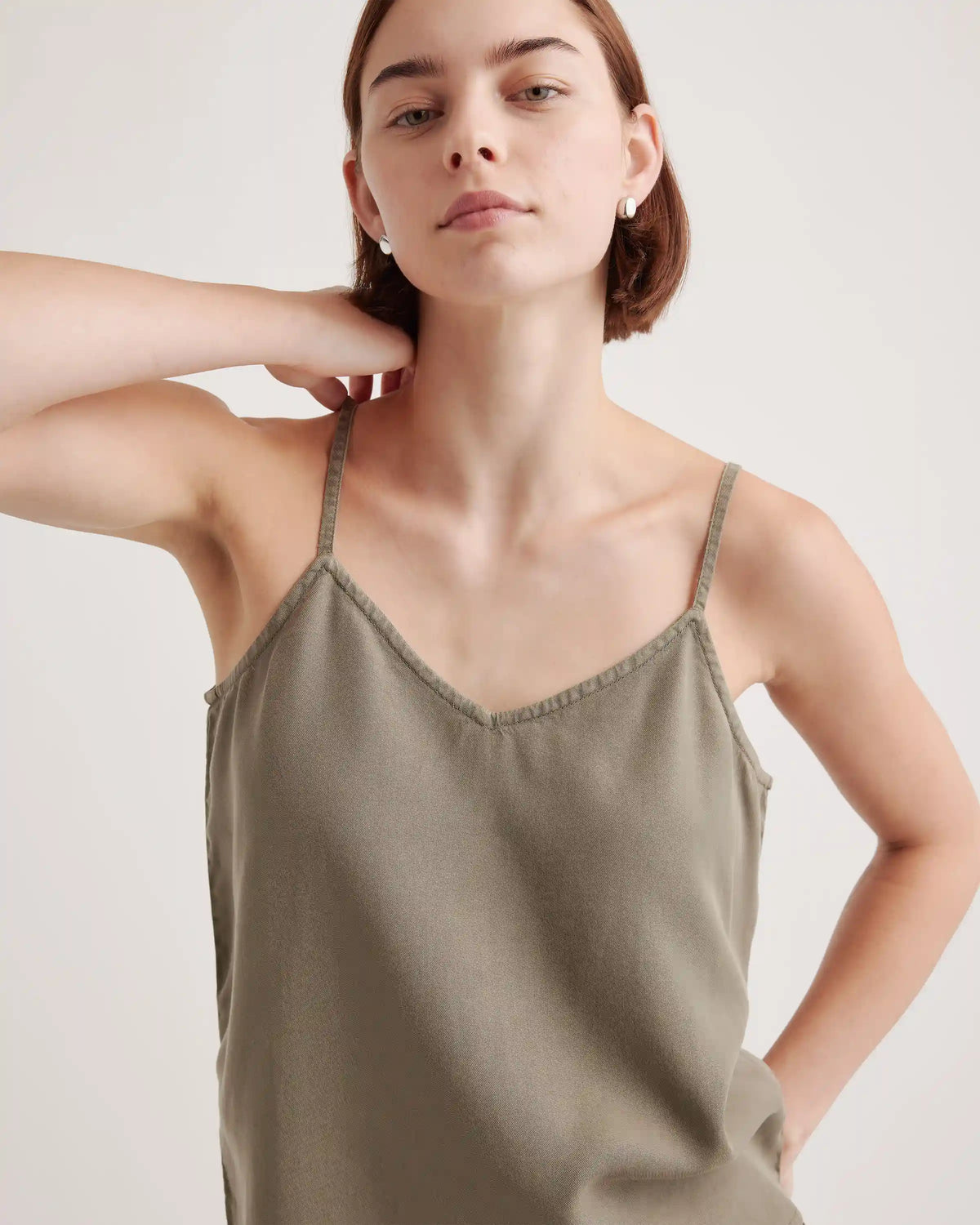 Vintage Wash Tencel V-Neck Cami