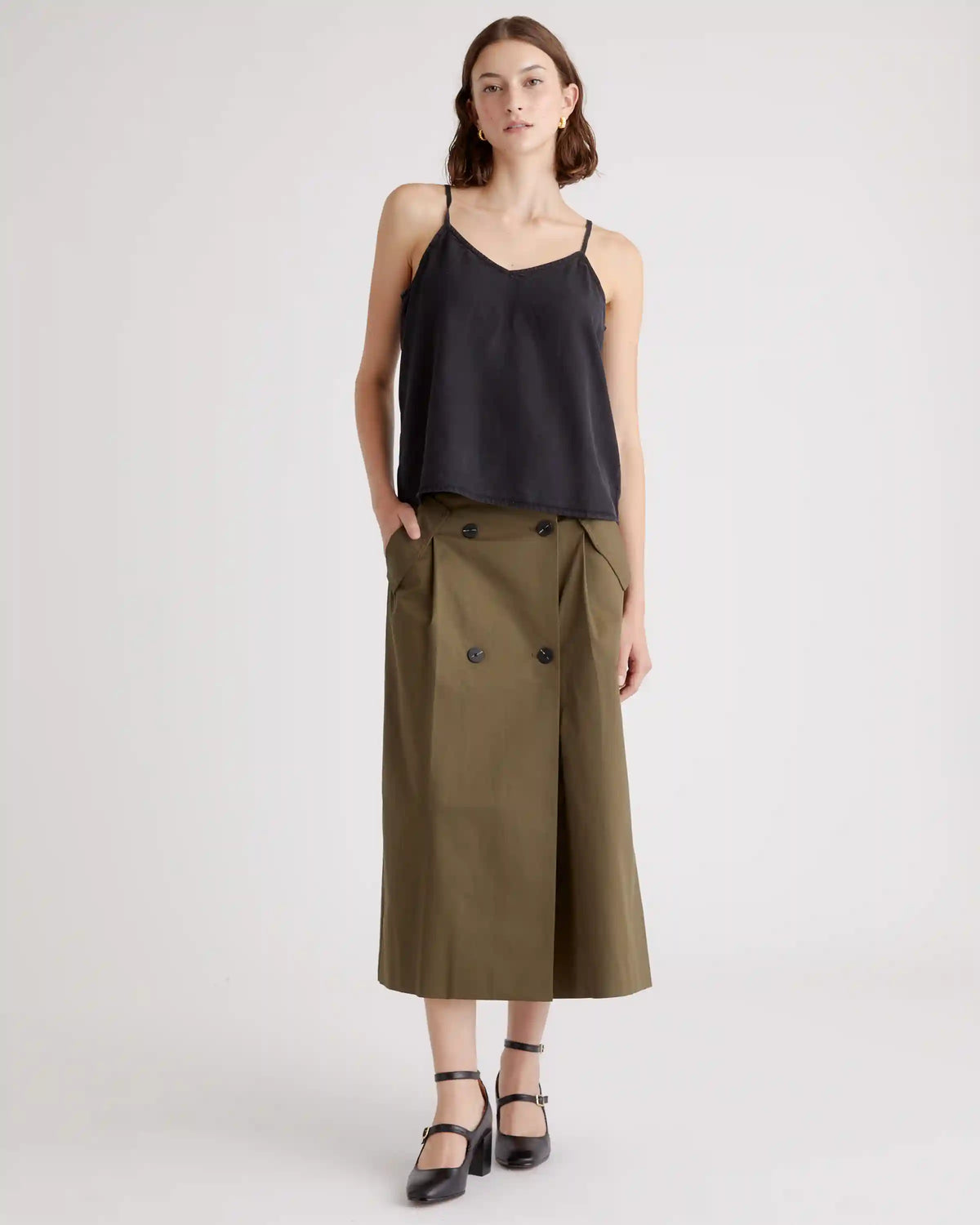 Vintage Wash Tencel V-Neck Cami