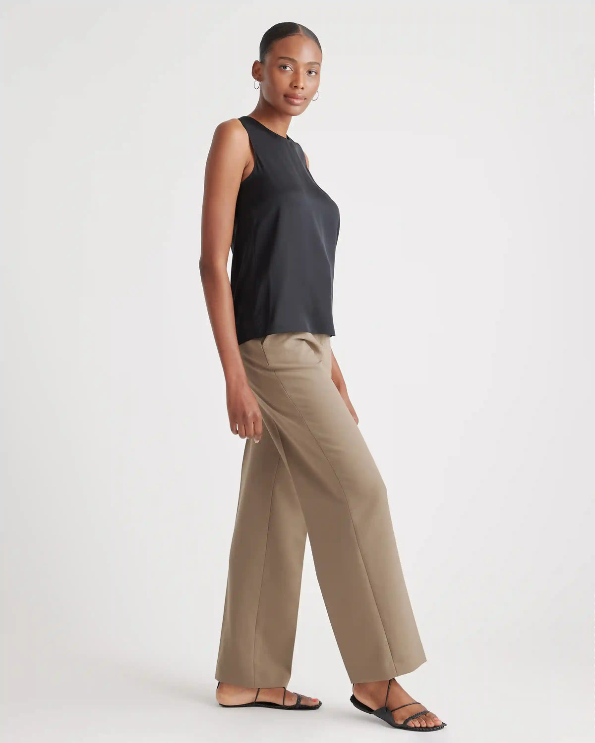 Washable Stretch Silk Shell Tank