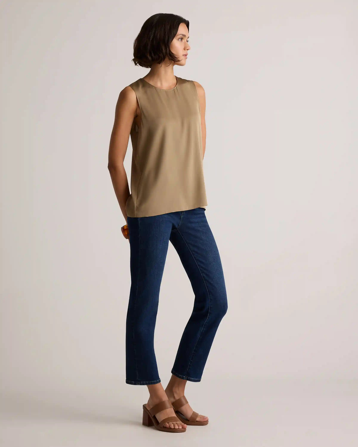 Washable Stretch Silk Shell Tank