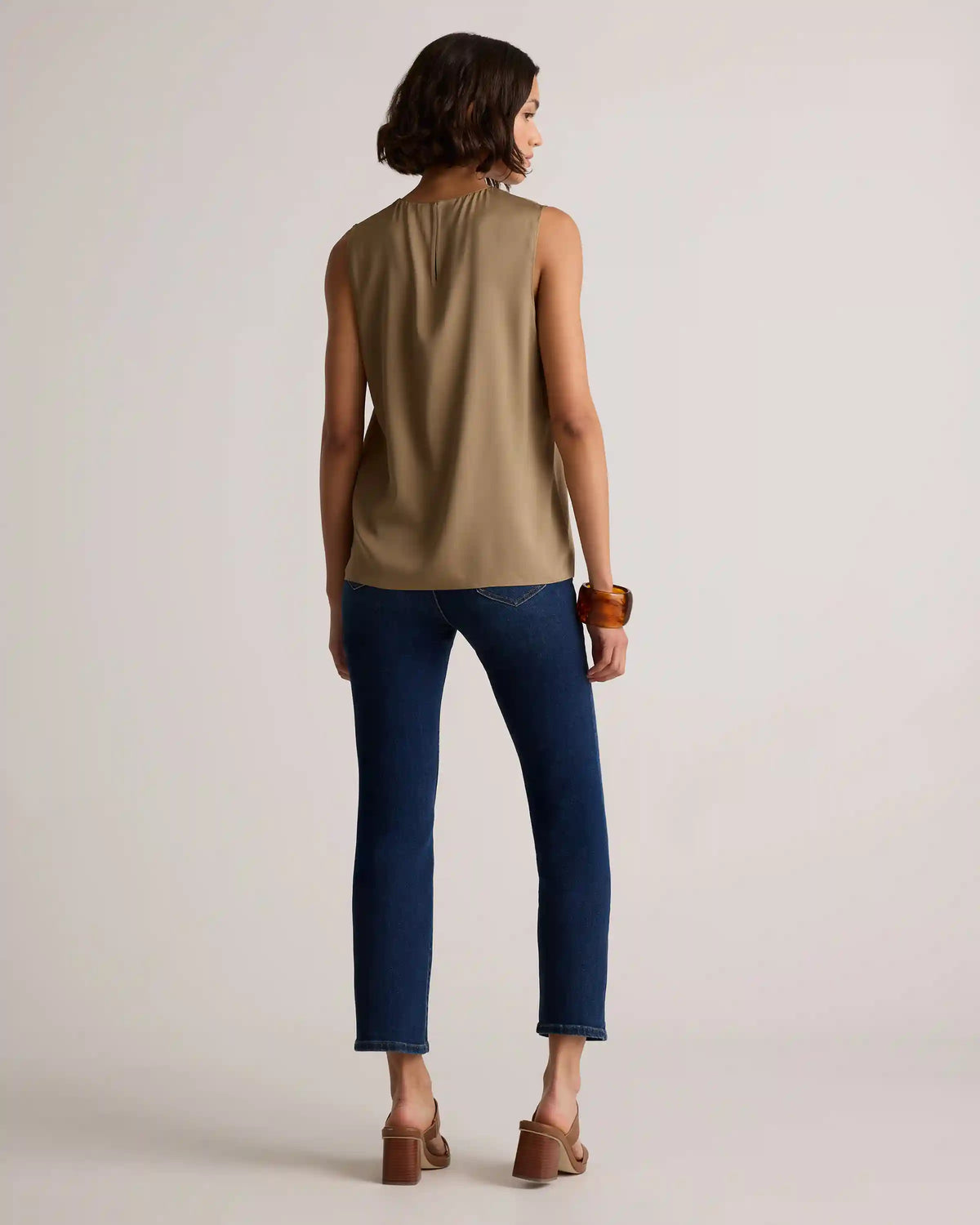 Washable Stretch Silk Shell Tank