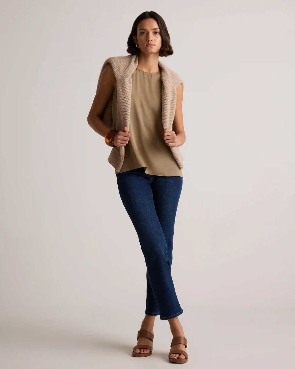 Washable Stretch Silk Shell Tank