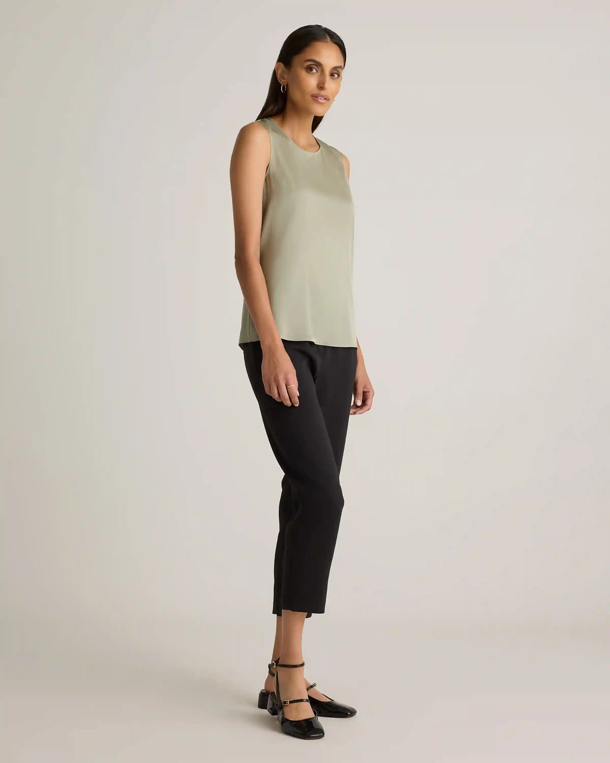 Washable Stretch Silk Shell Tank