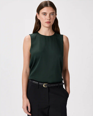 Washable Stretch Silk Shell Tank