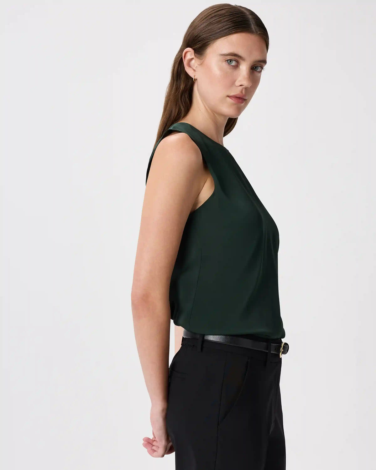 Washable Stretch Silk Shell Tank