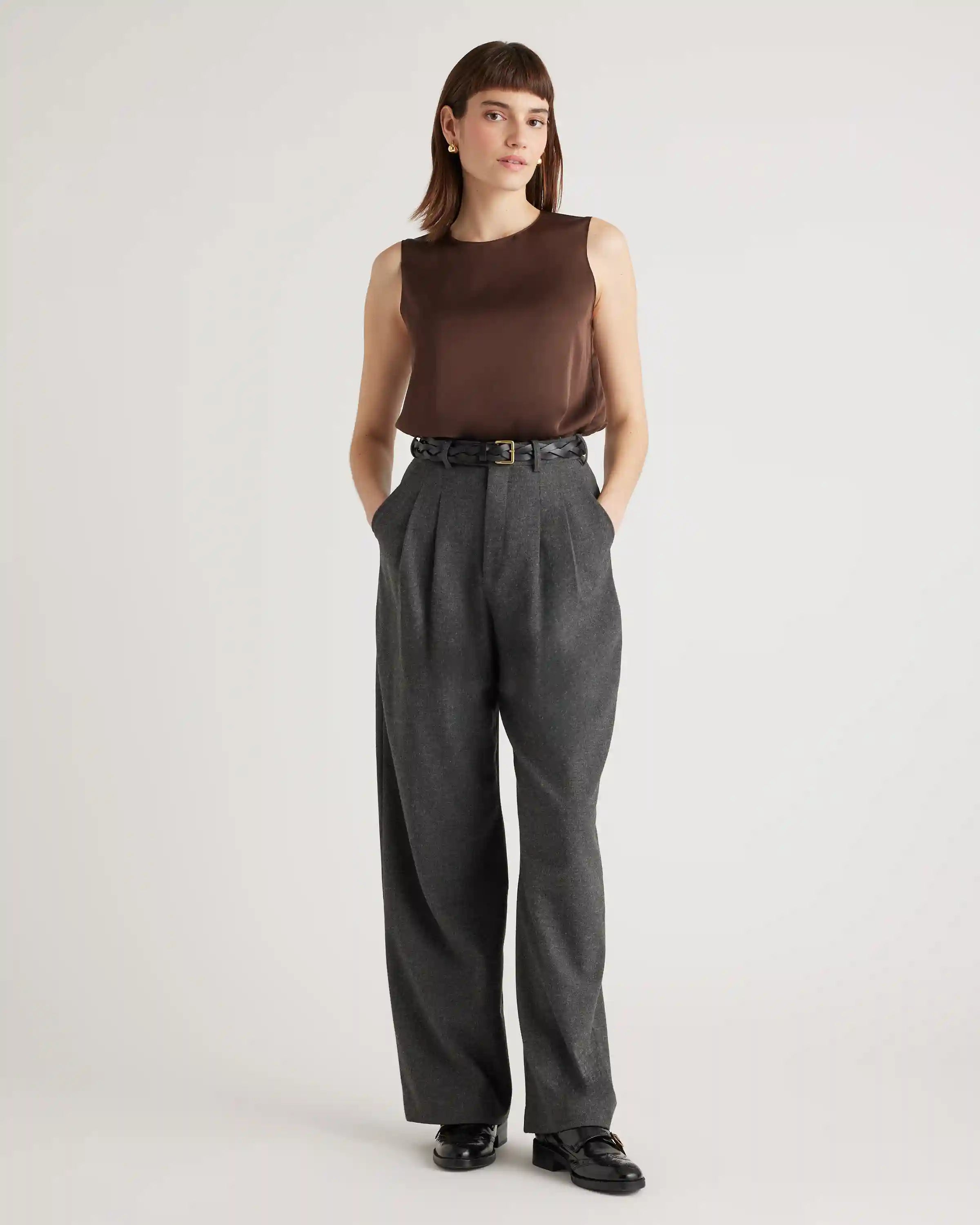 Washable Stretch Silk Shell Tank