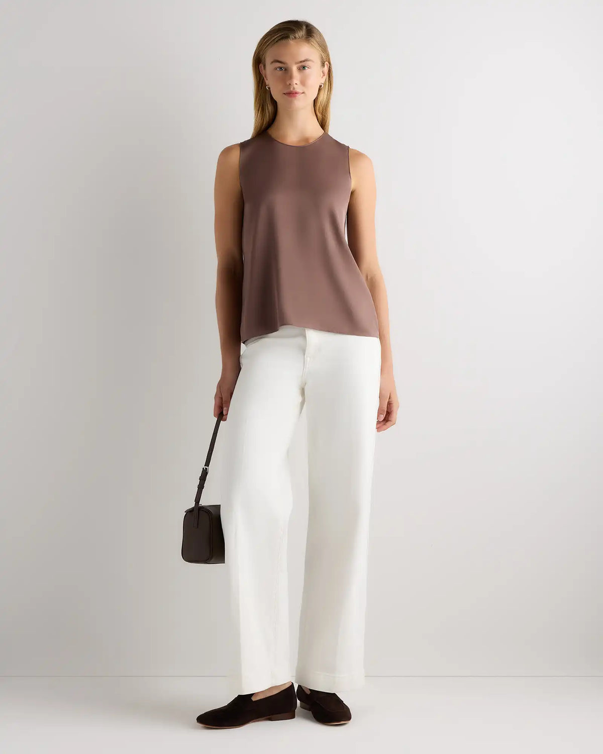 Washable Stretch Silk Shell Tank