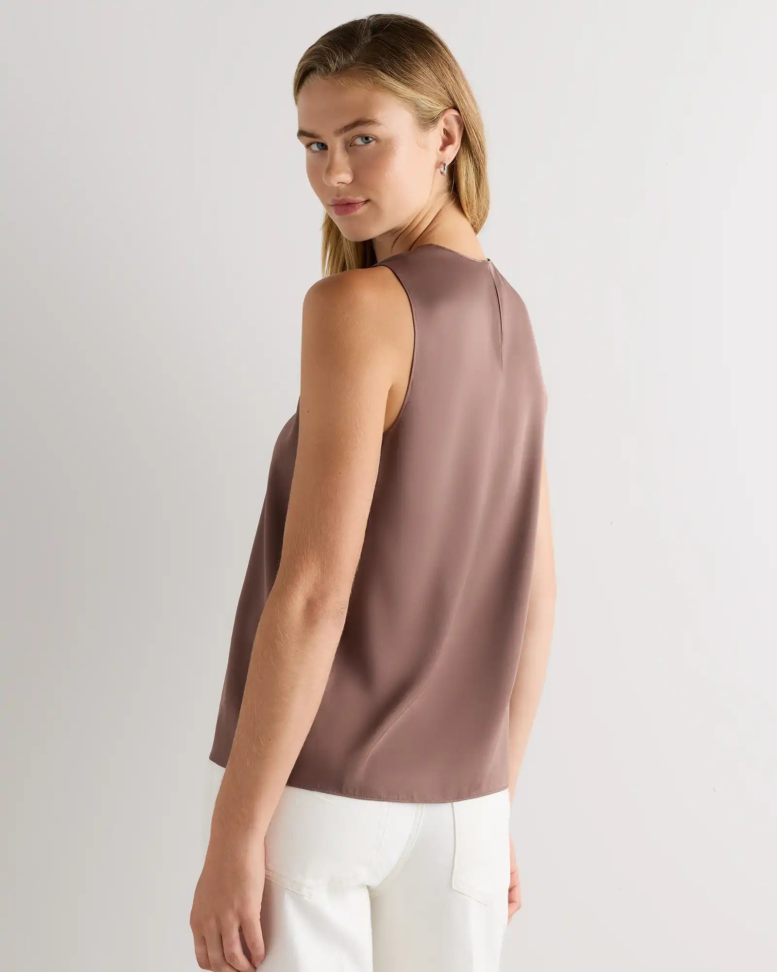 Washable Stretch Silk Shell Tank