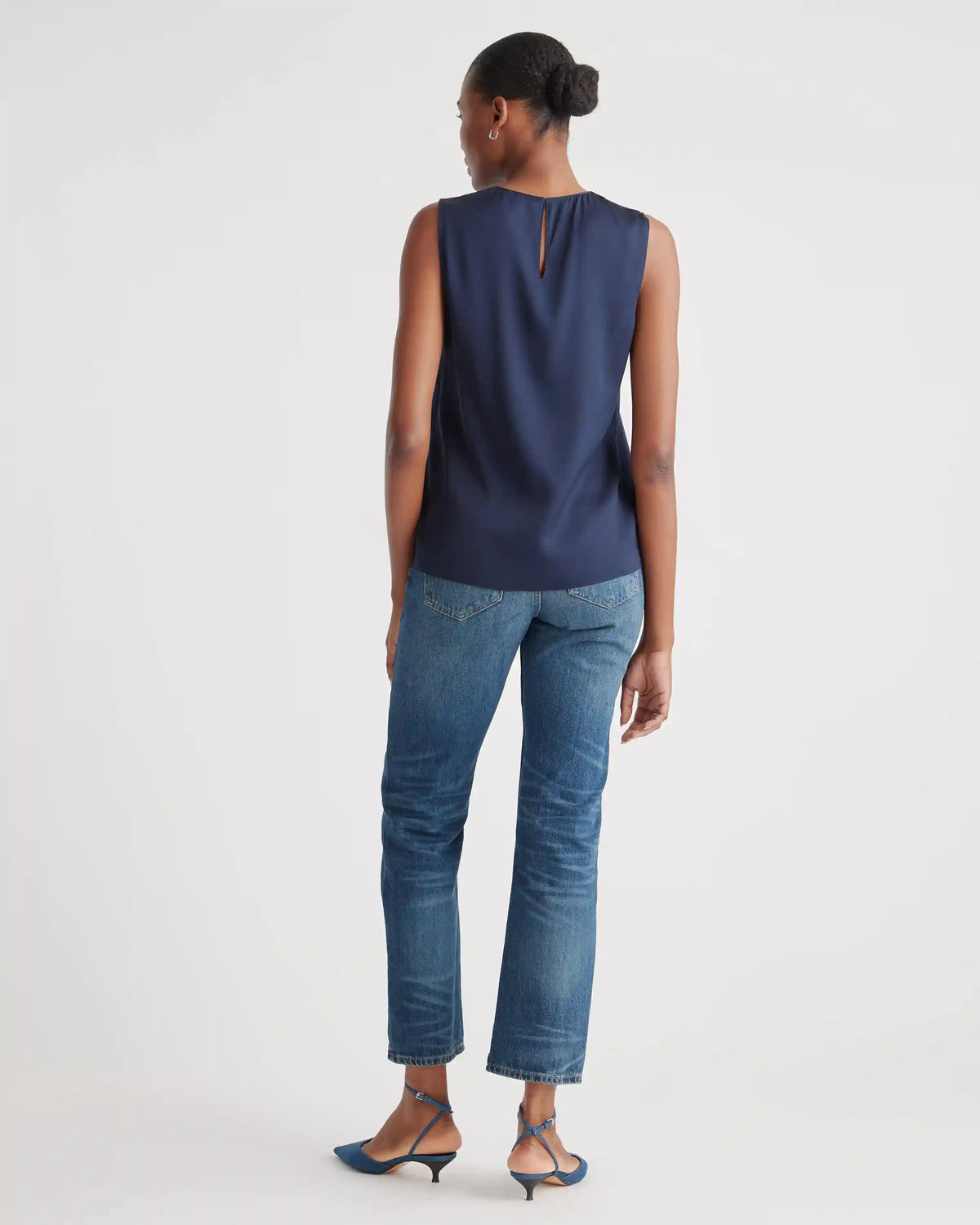 Washable Stretch Silk Shell Tank