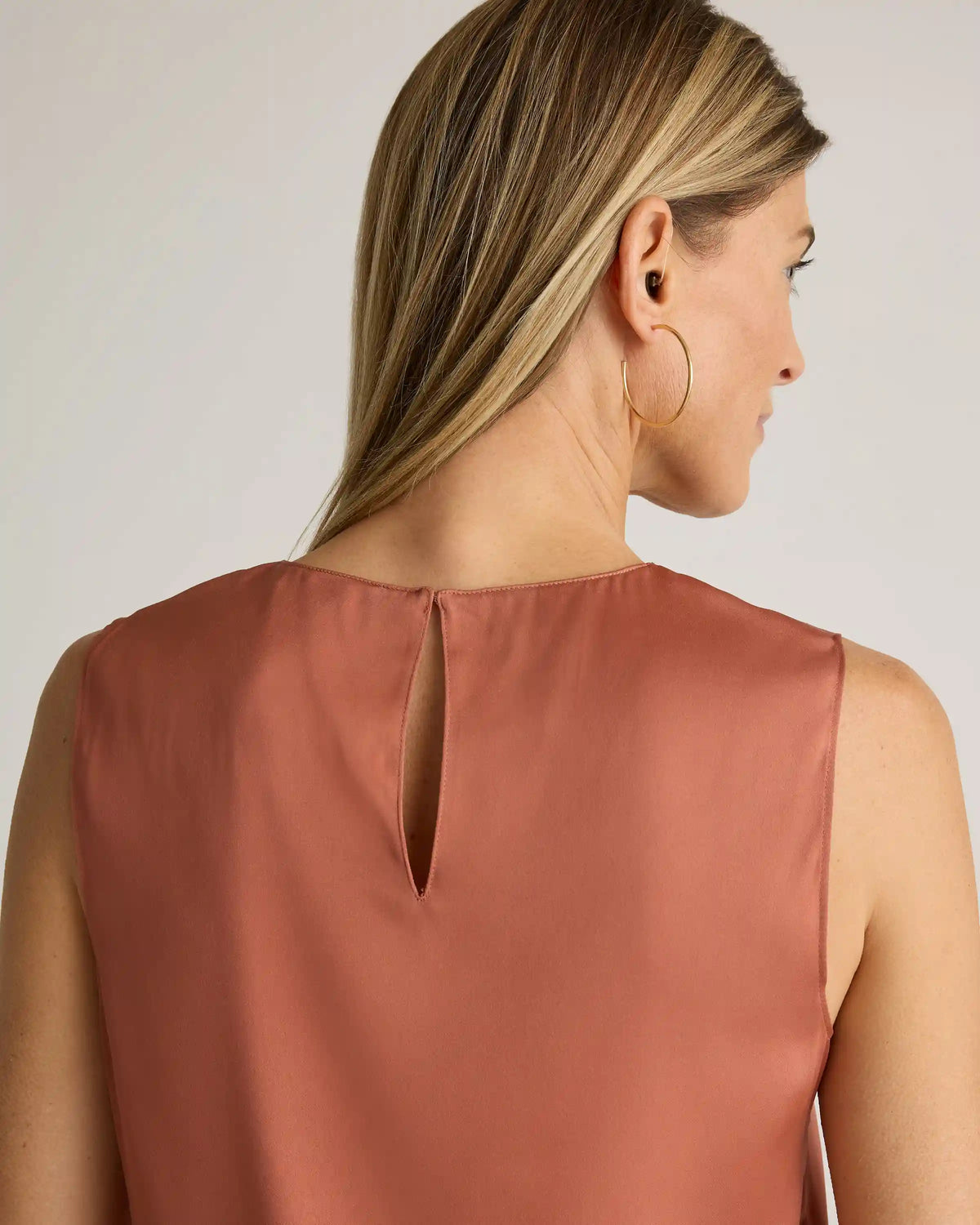 Washable Stretch Silk Shell Tank