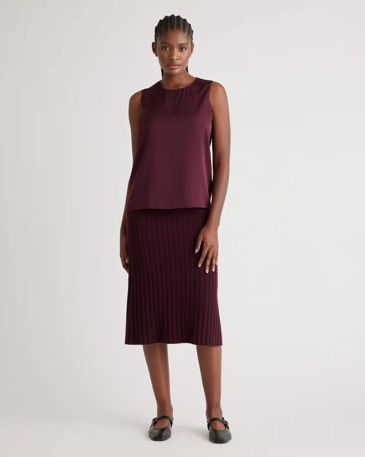 Washable Stretch Silk Shell Tank