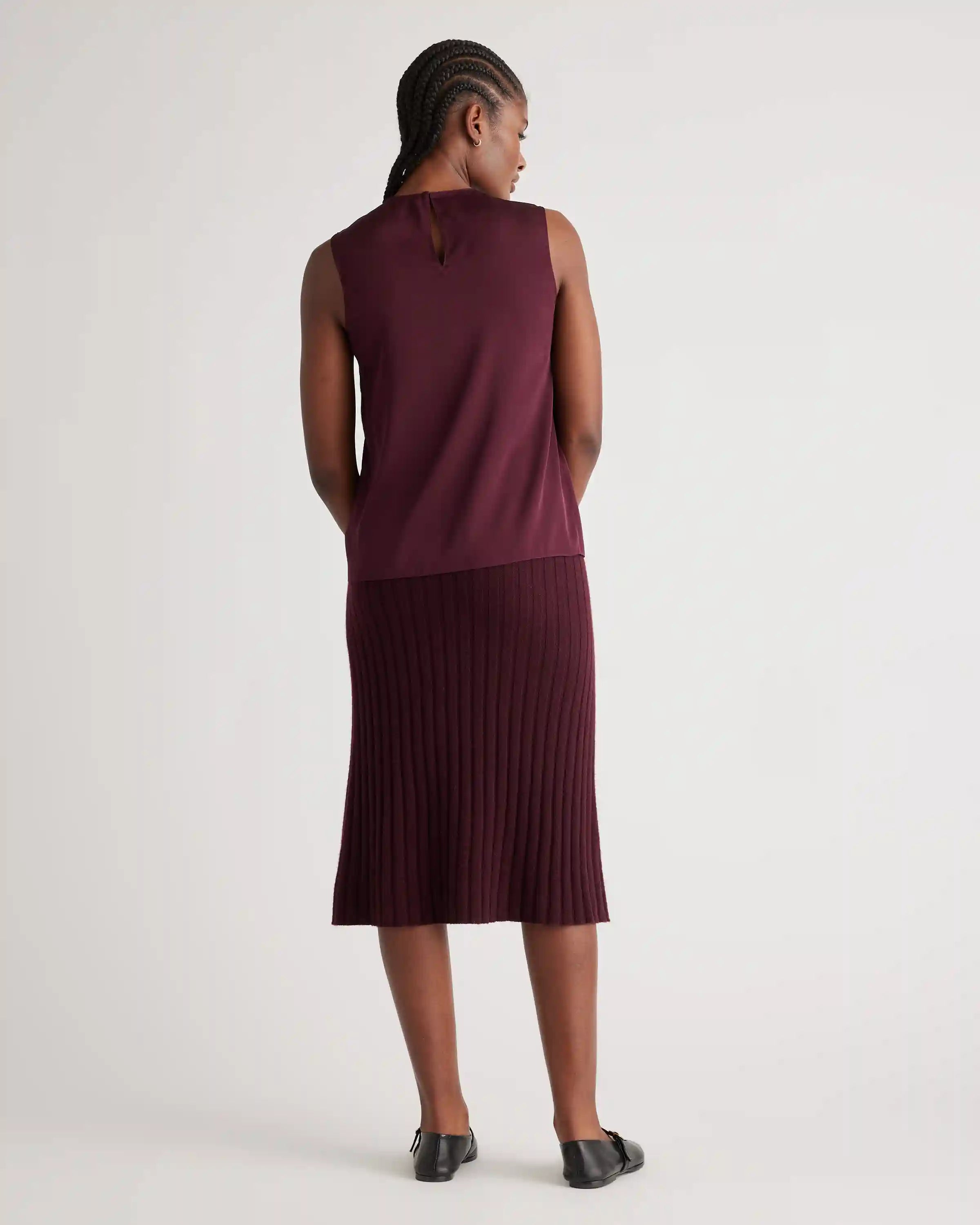 Washable Stretch Silk Shell Tank