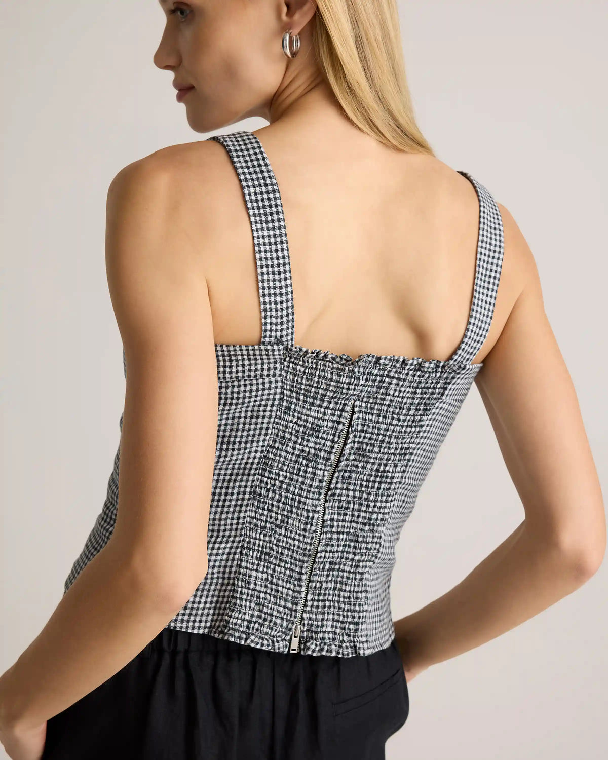100% European Linen Fitted Tank