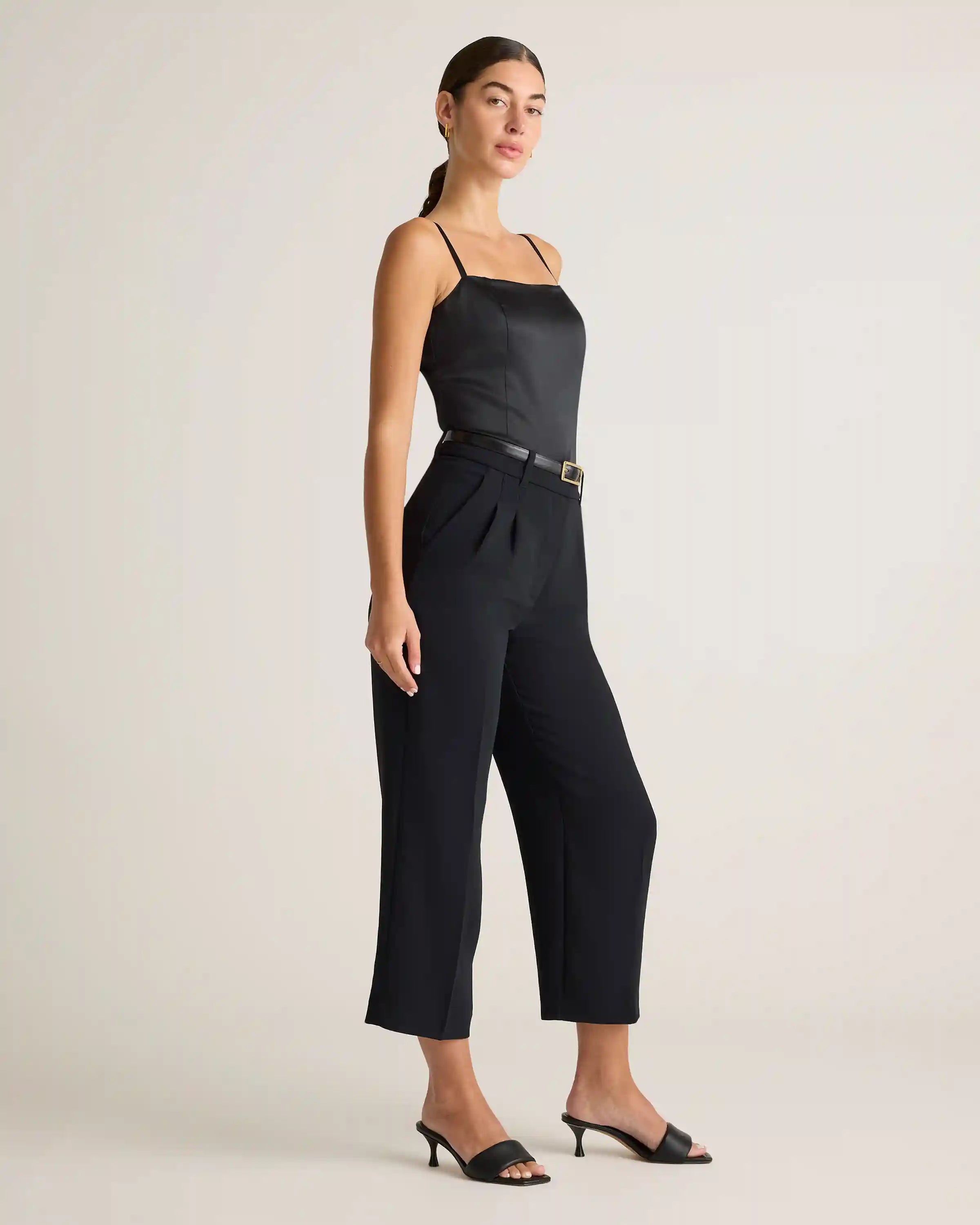 100% Washable Silk Square Neck Tank
