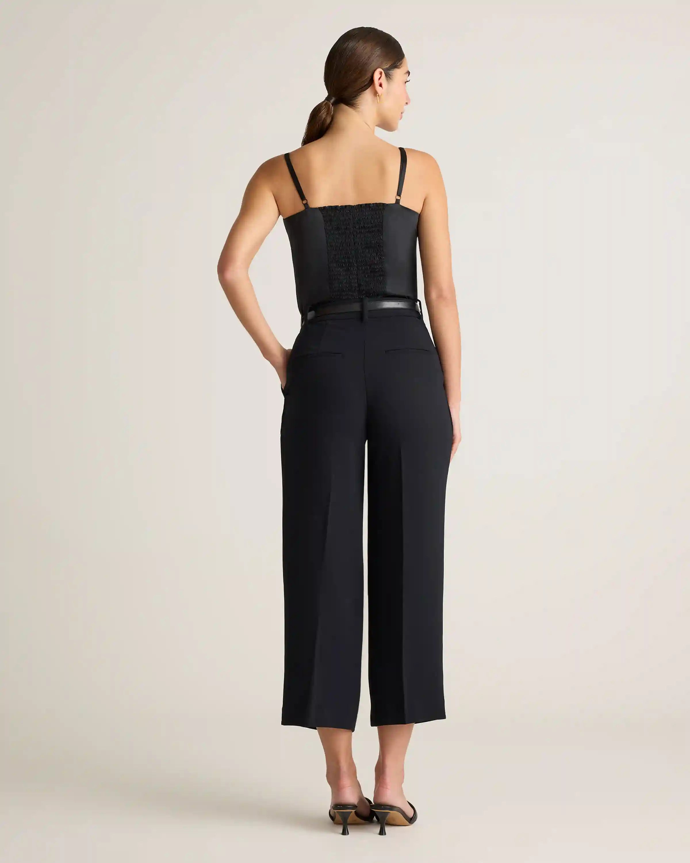 100% Washable Silk Square Neck Tank