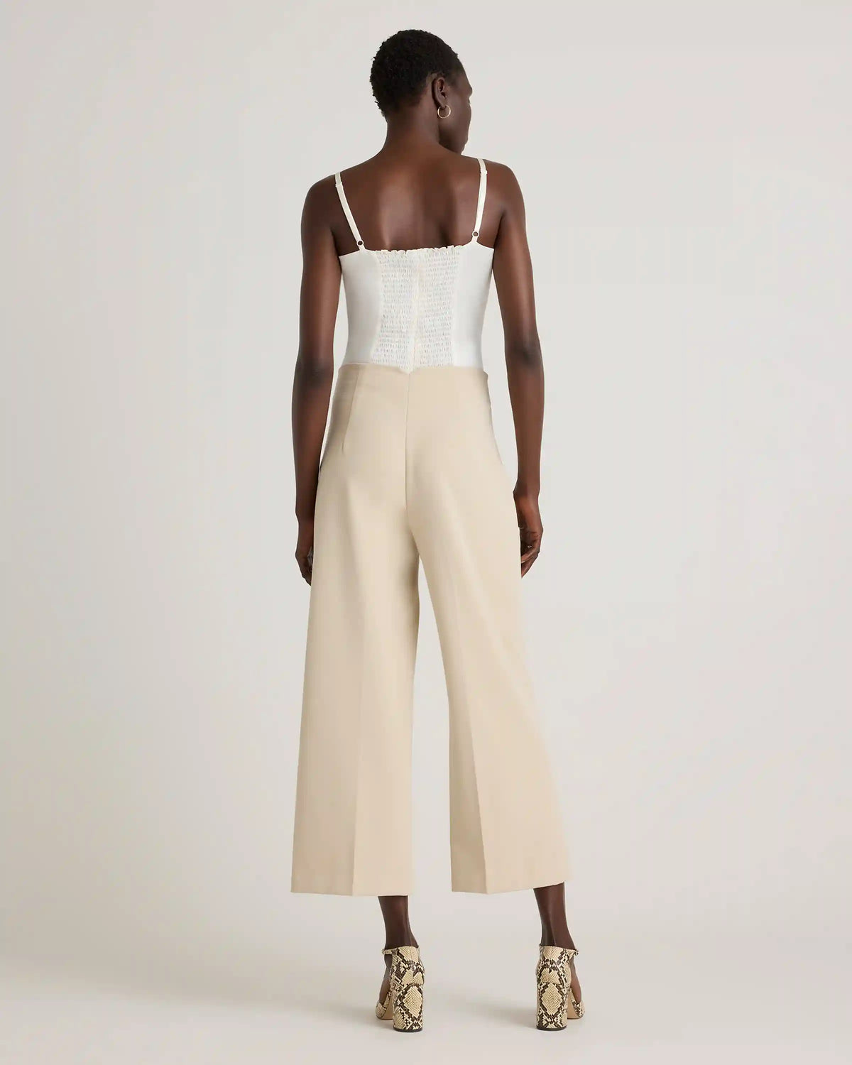 100% Washable Silk Square Neck Tank