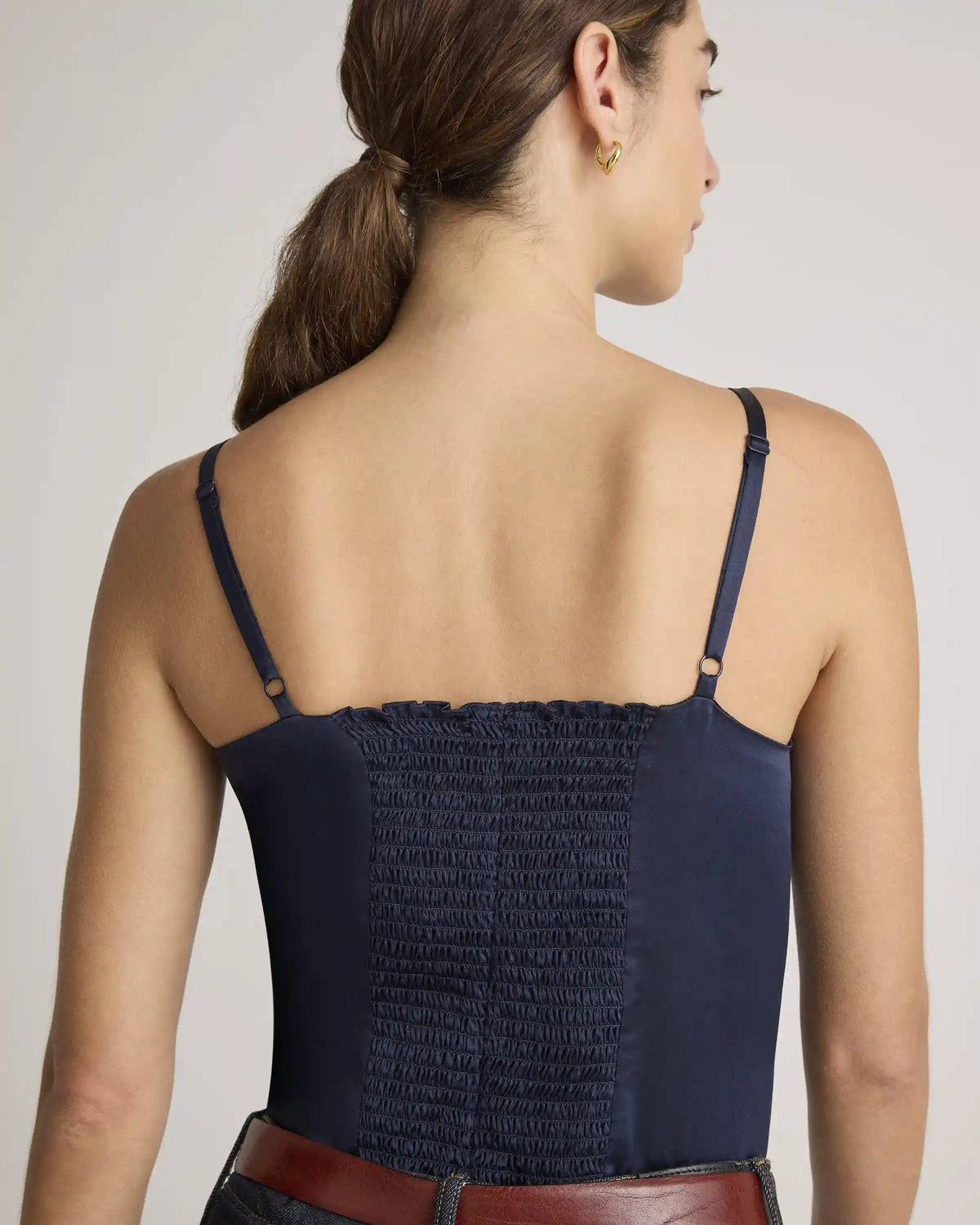 100% Washable Silk Square Neck Tank