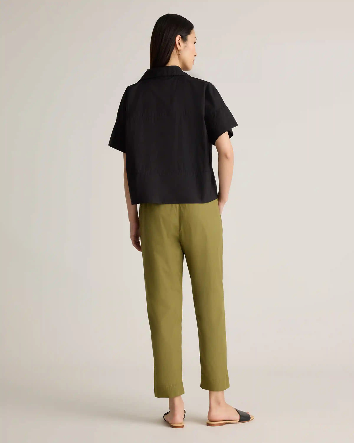 100% Organic Cotton Poplin Boxy Short Sleeve Shirt