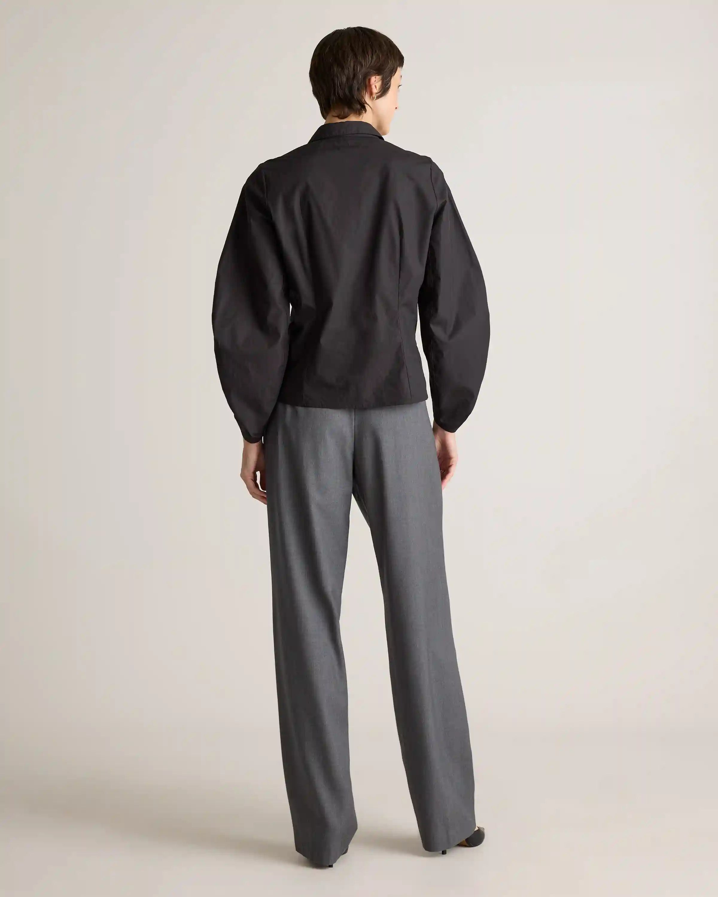 100% Organic Cotton Poplin Balloon Sleeve Shirt