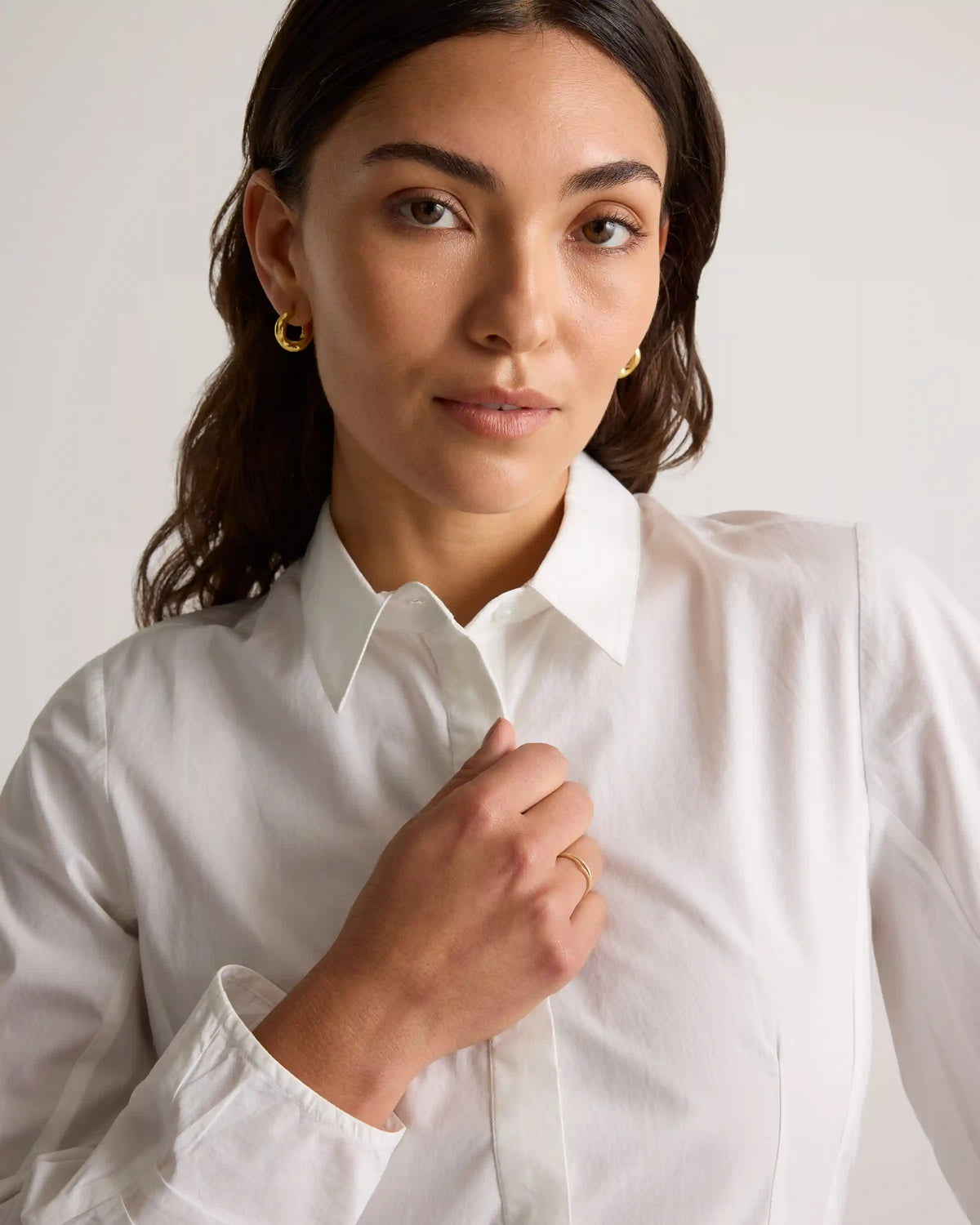 100% Organic Cotton Poplin Balloon Sleeve Shirt