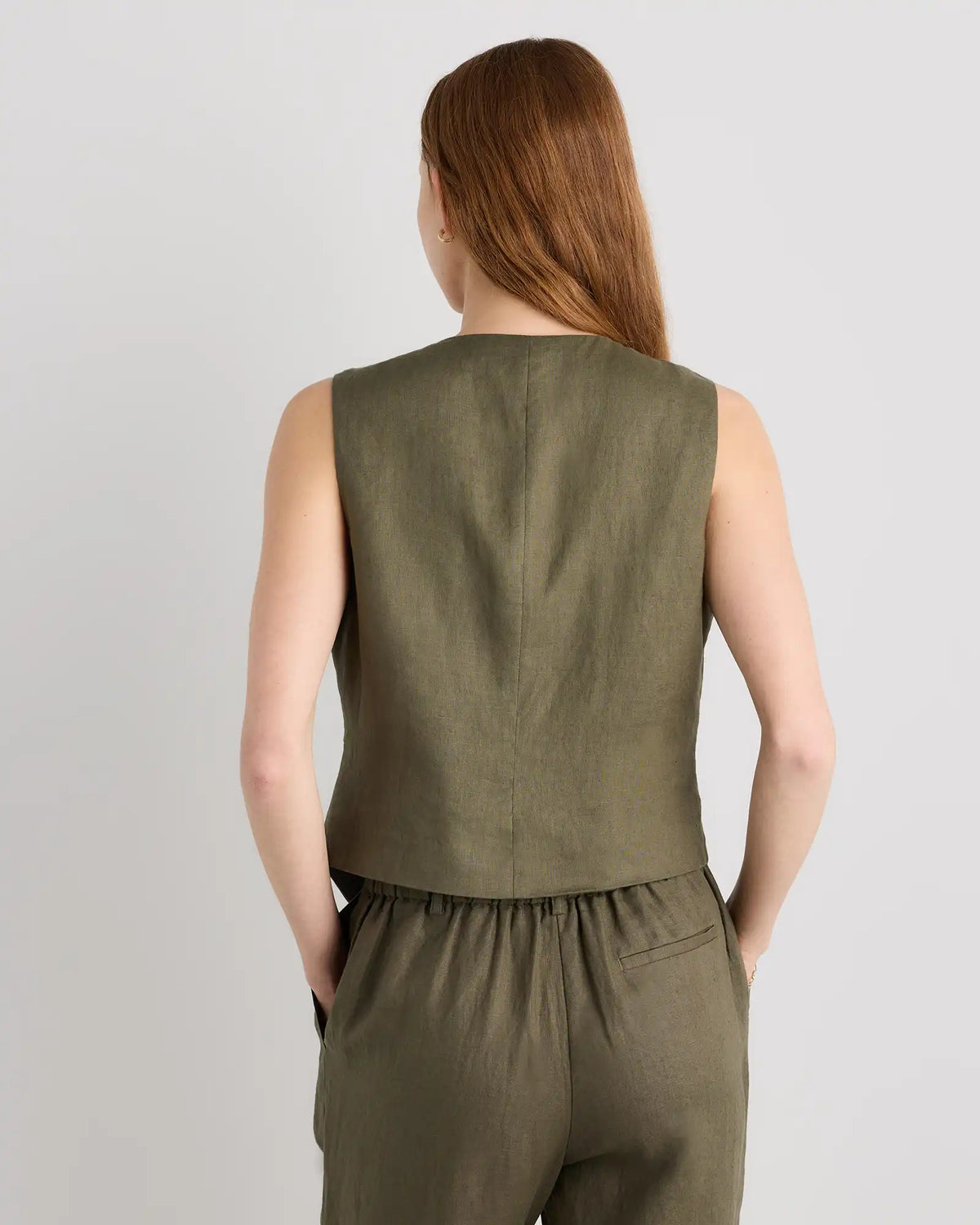 100% European Linen Vest