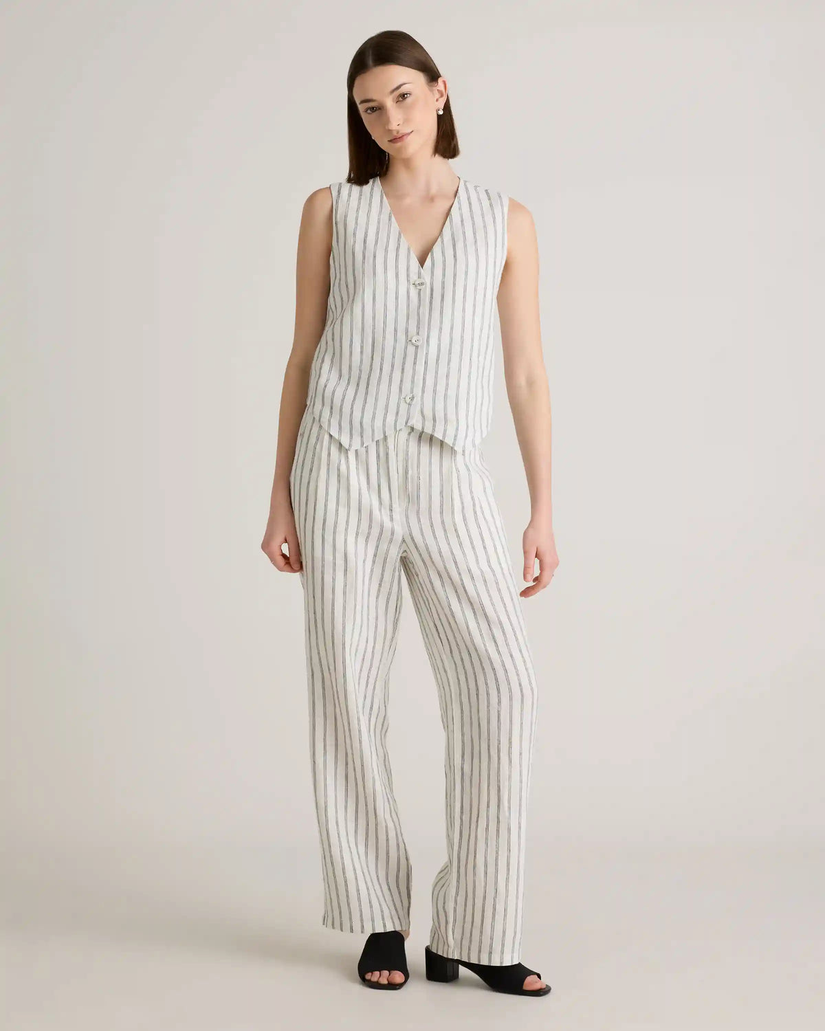 100% European Linen Vest