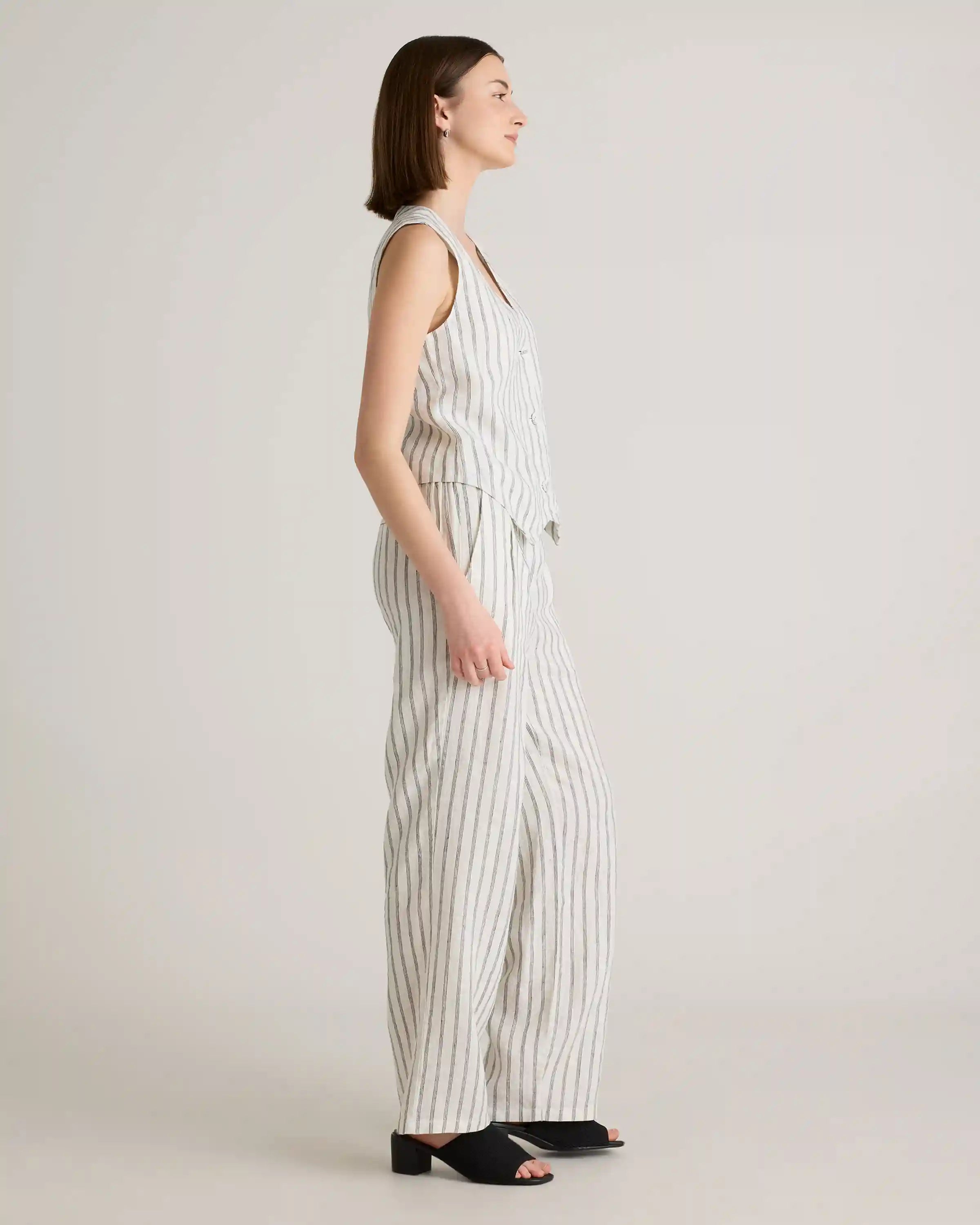 100% European Linen Vest
