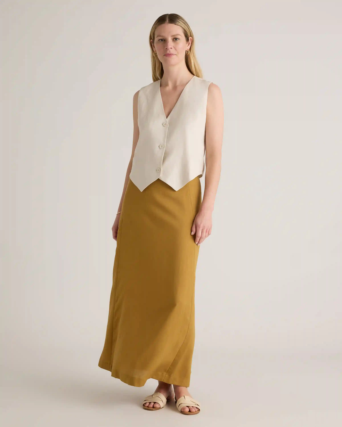 100% European Linen Vest