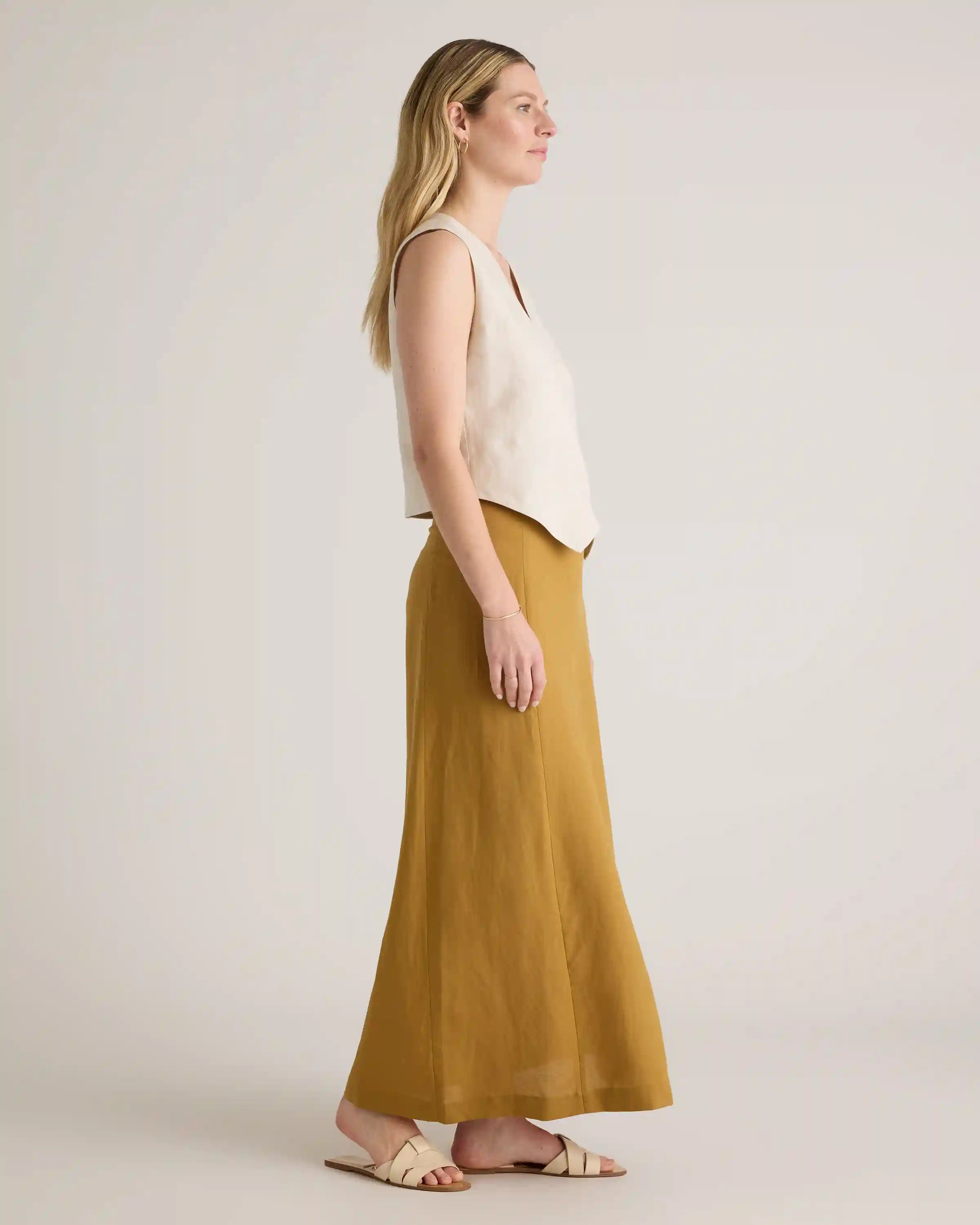 100% European Linen Vest