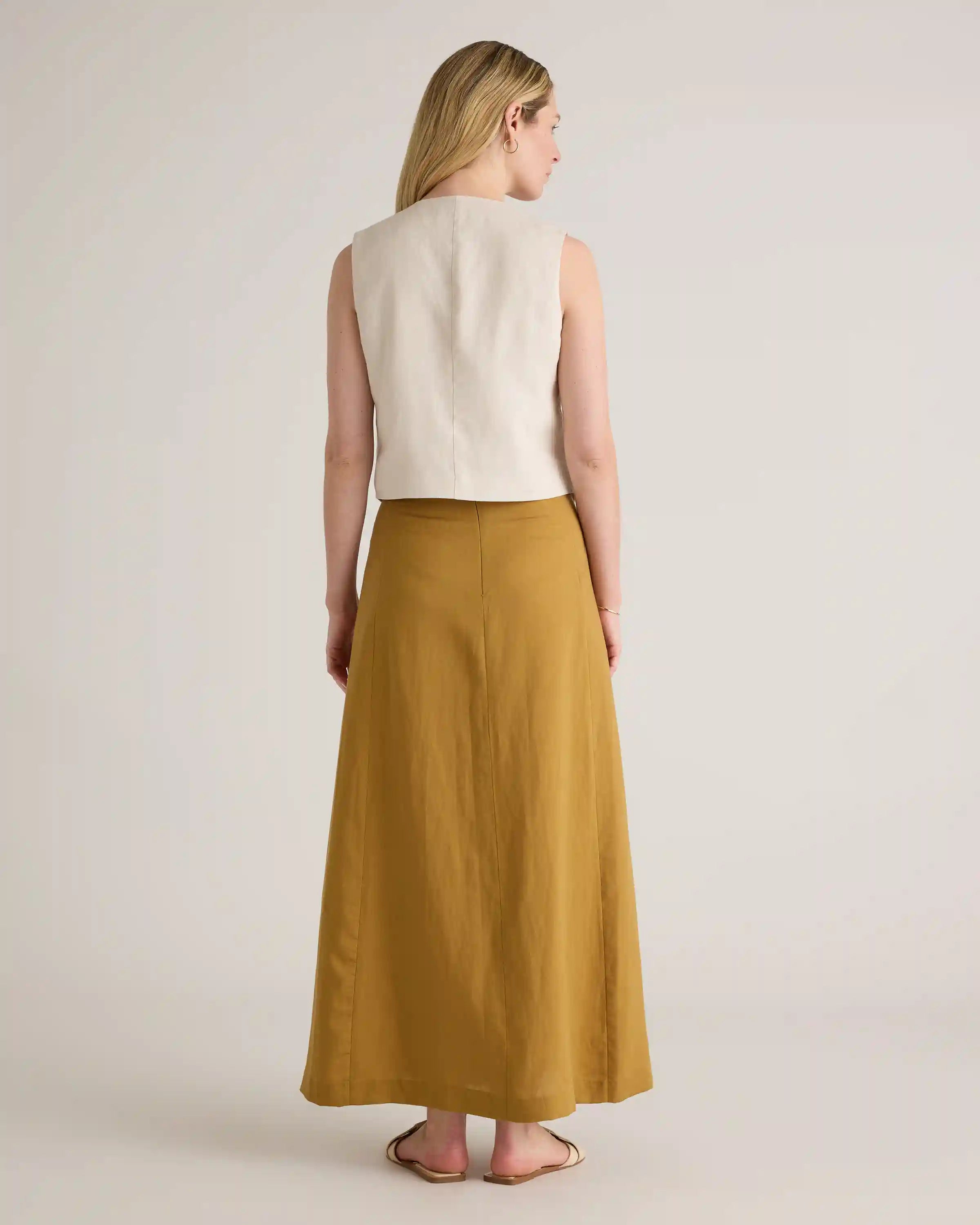 100% European Linen Vest