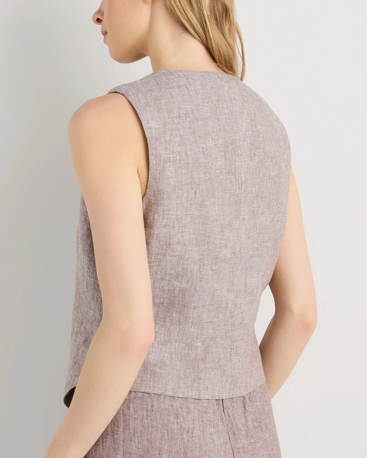 100% European Linen Vest