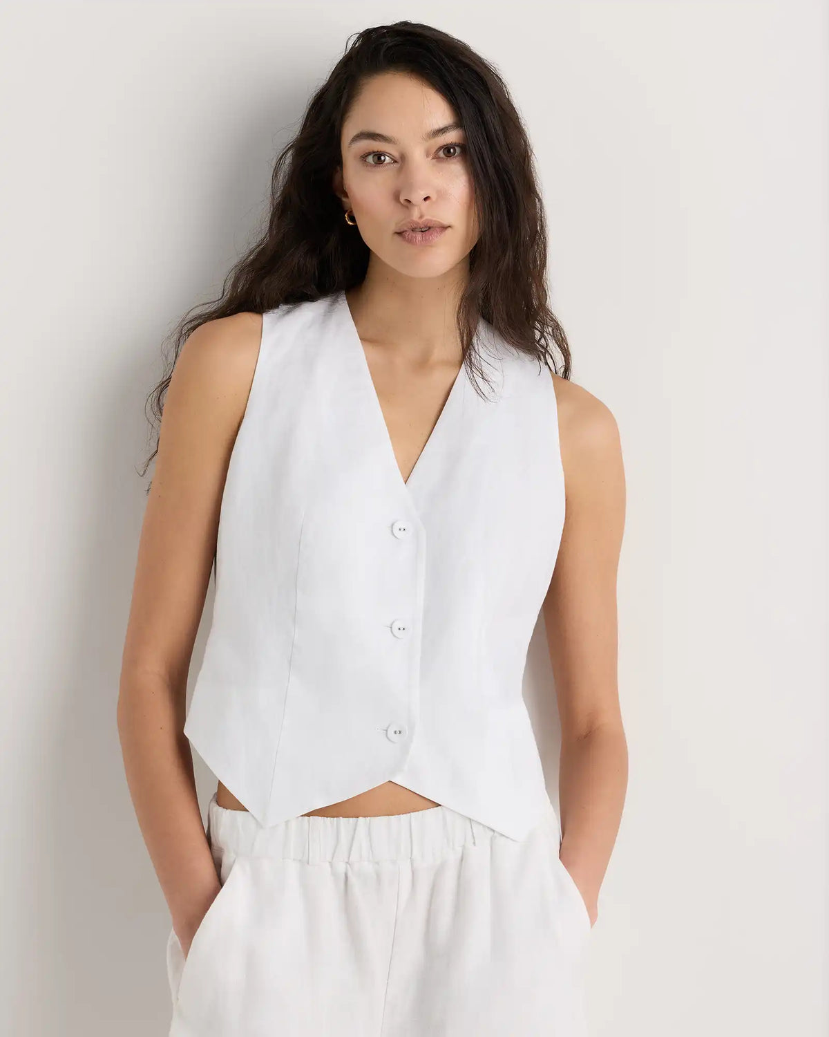 100% European Linen Vest