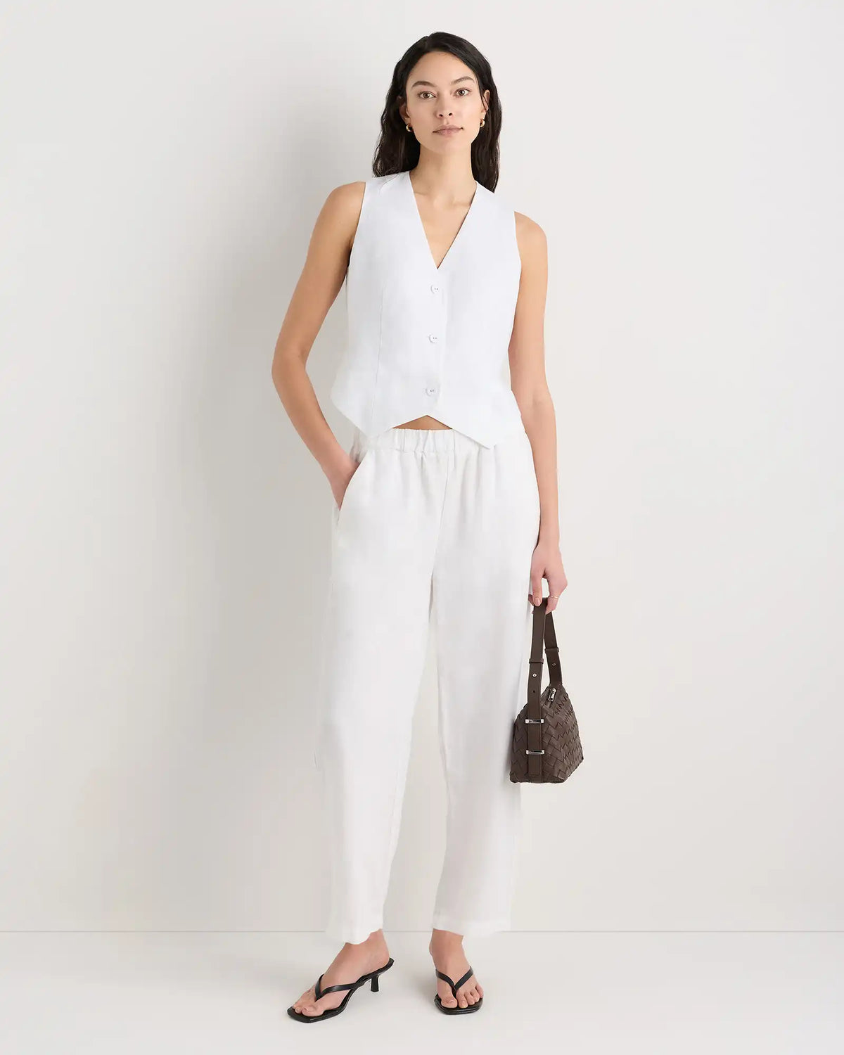 100% European Linen Vest