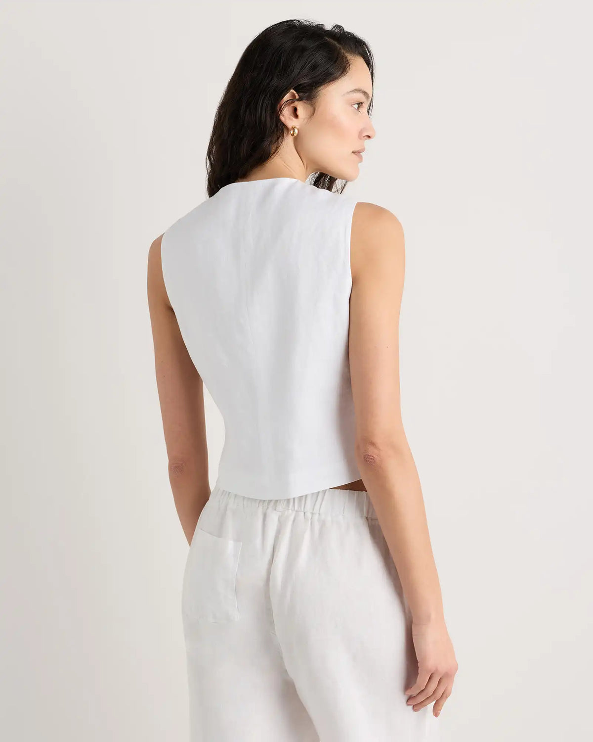 100% European Linen Vest