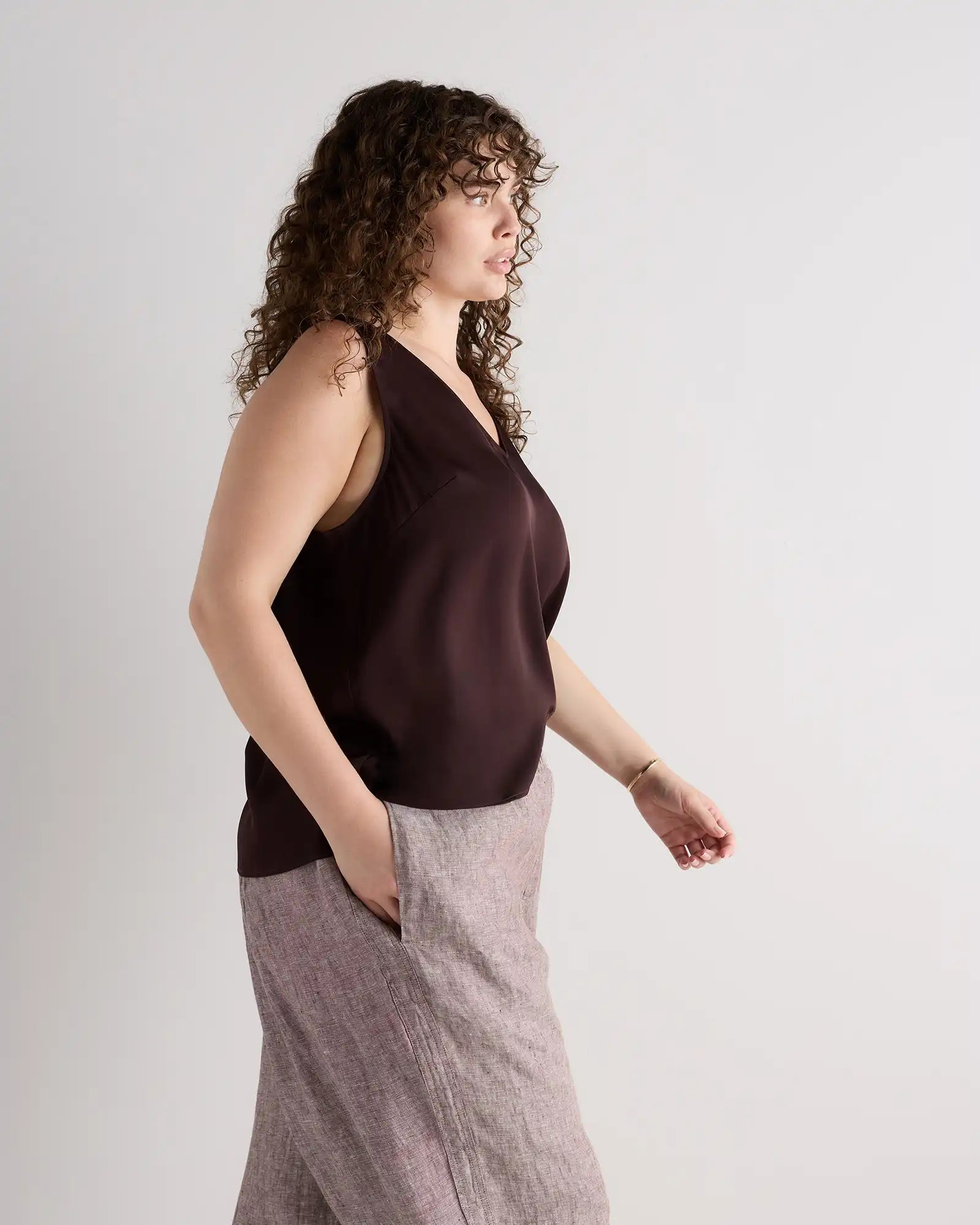 Washable Stretch Silk Tank